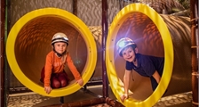 Tunnel Spéléo à Center Parcs Les Ardennes