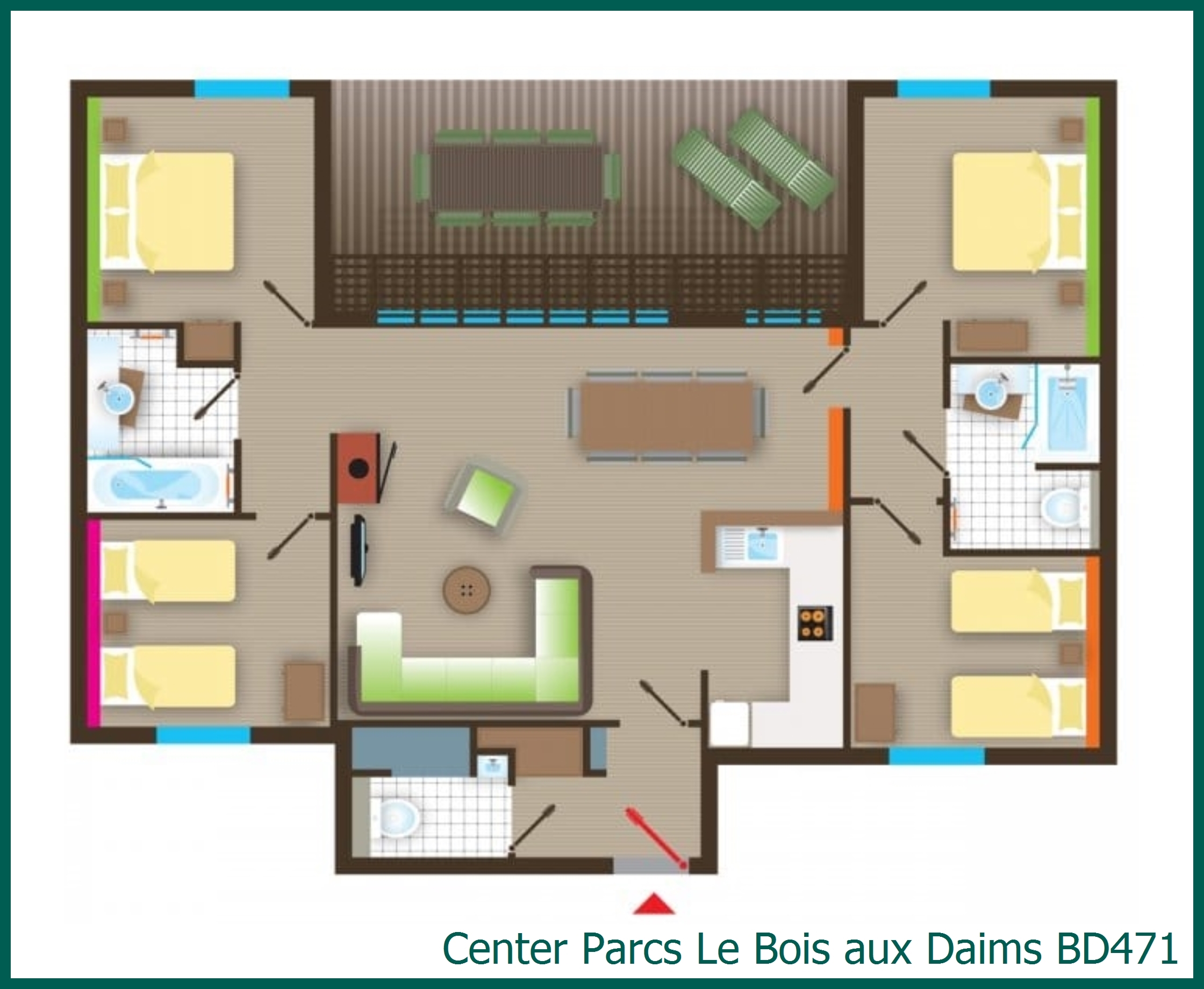 Cottage Comfort BD471 à Le Bois aux Daims