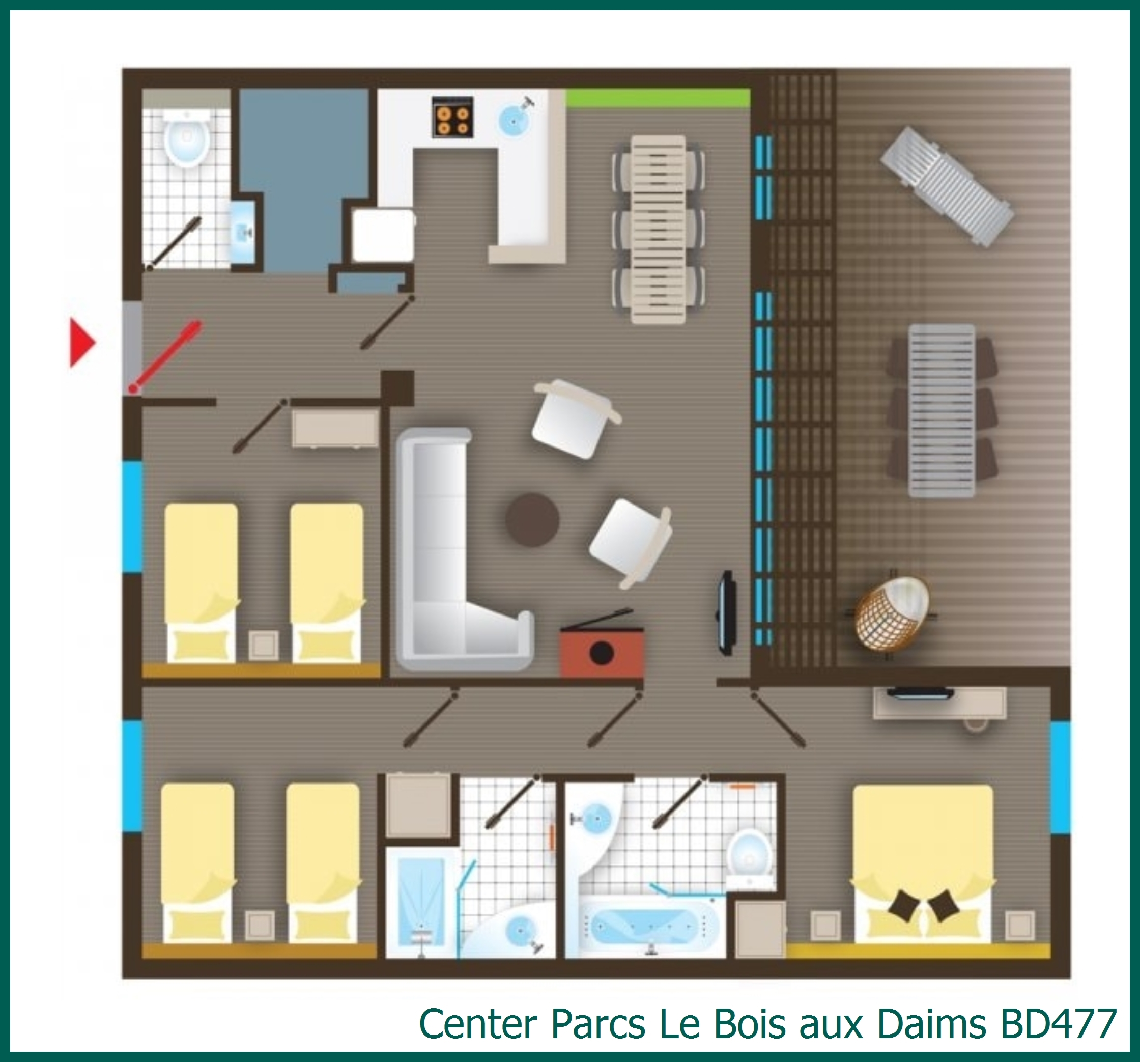 Cottage Premium BD477 à Le Bois aux Daims