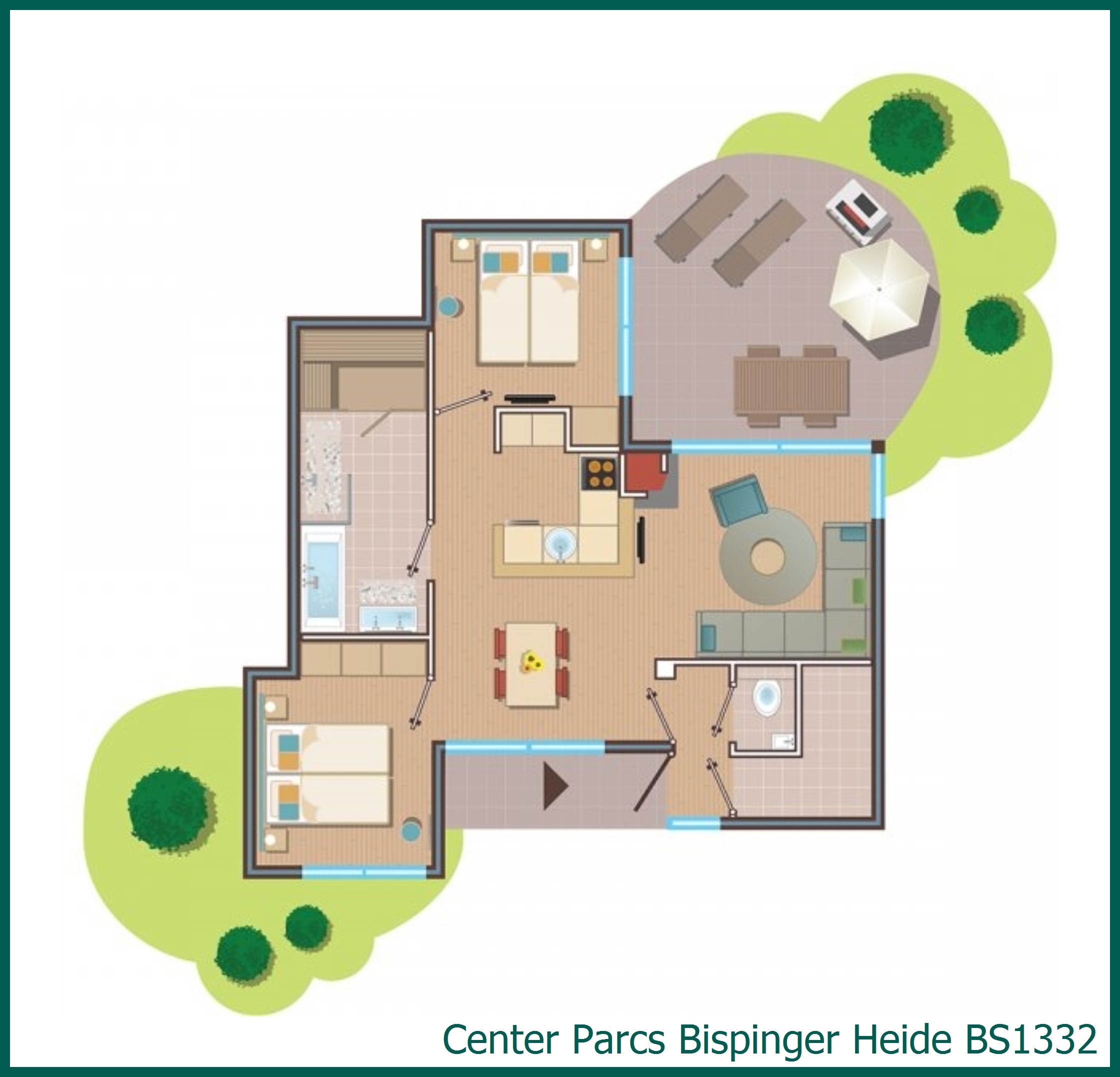 VIP-Ferienhaus BS1332 in Bispinger Heide