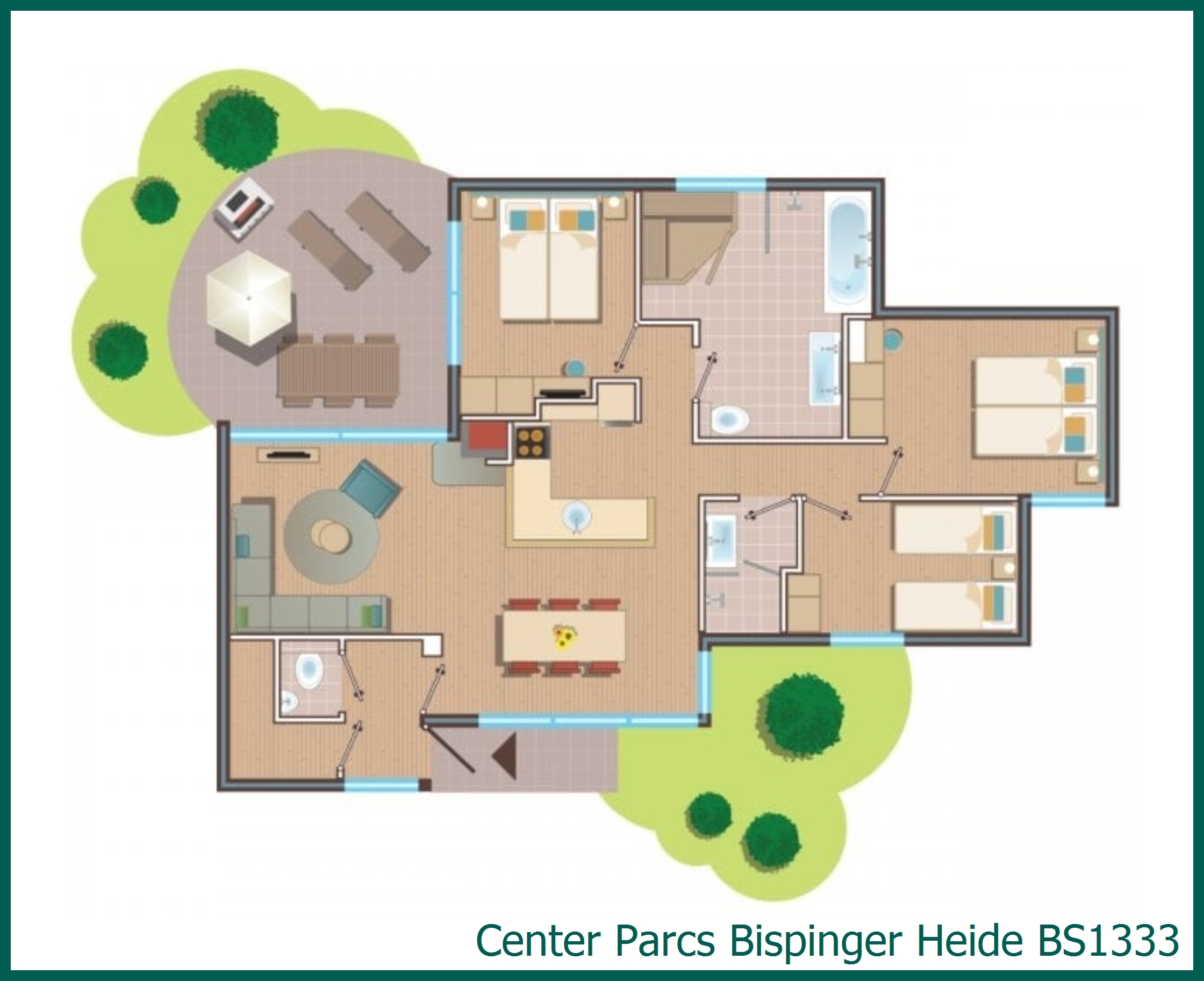 VIP-Ferienhaus BS1333 in Bispinger Heide