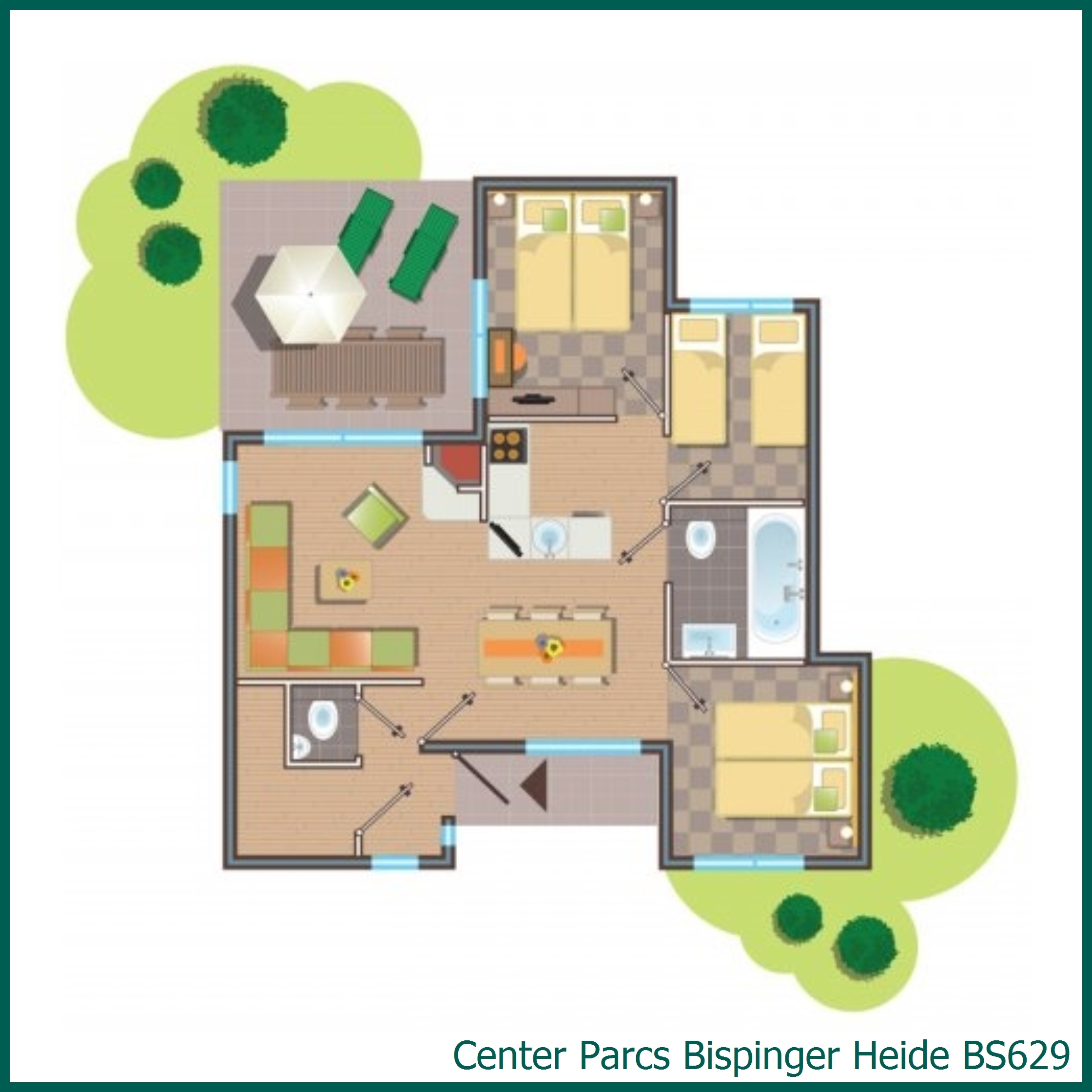 Premium-Ferienhaus BS629 in Bispinger Heide