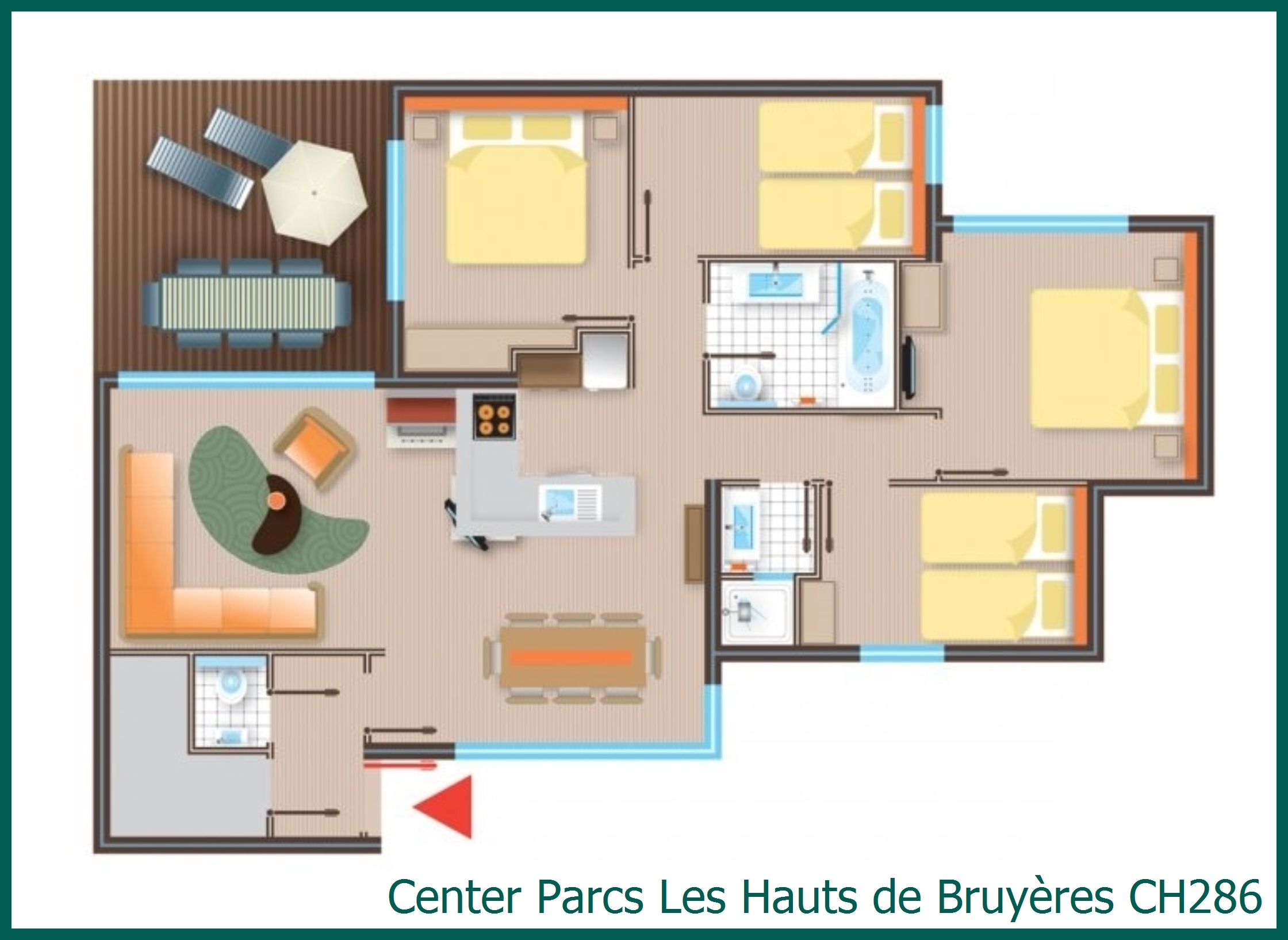 Premium-Ferienhaus CH286 in Les Hauts de Bruyères
