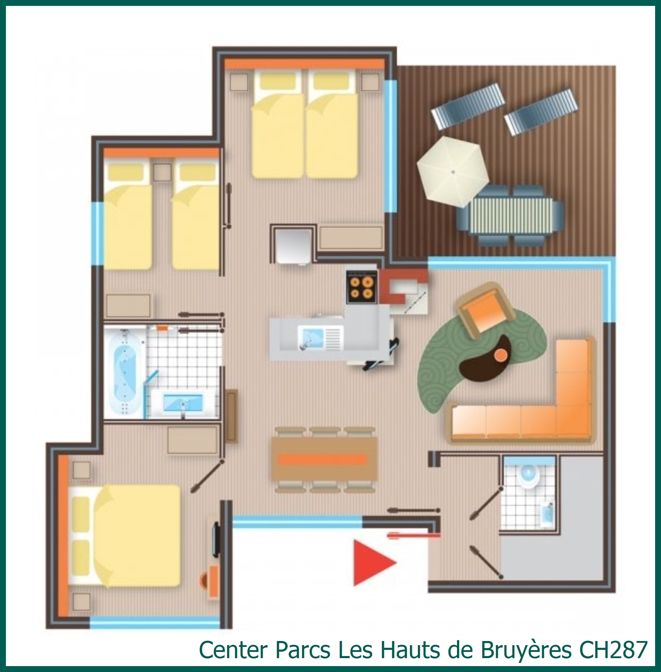 Premium-Ferienhaus CH287 in Les Hauts de Bruyères