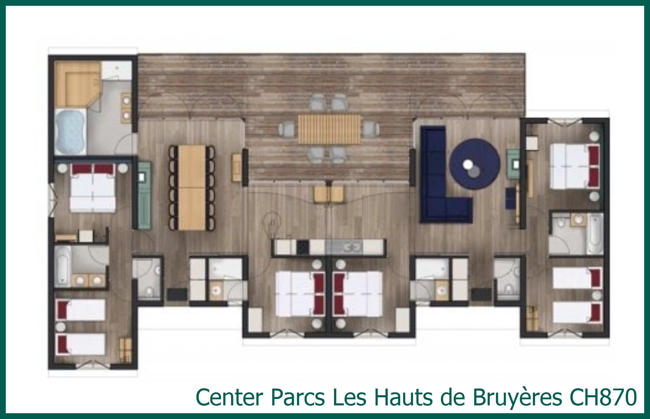 Holz-VIP-Ferienhaus CH870 in Les Hauts de Bruyères
