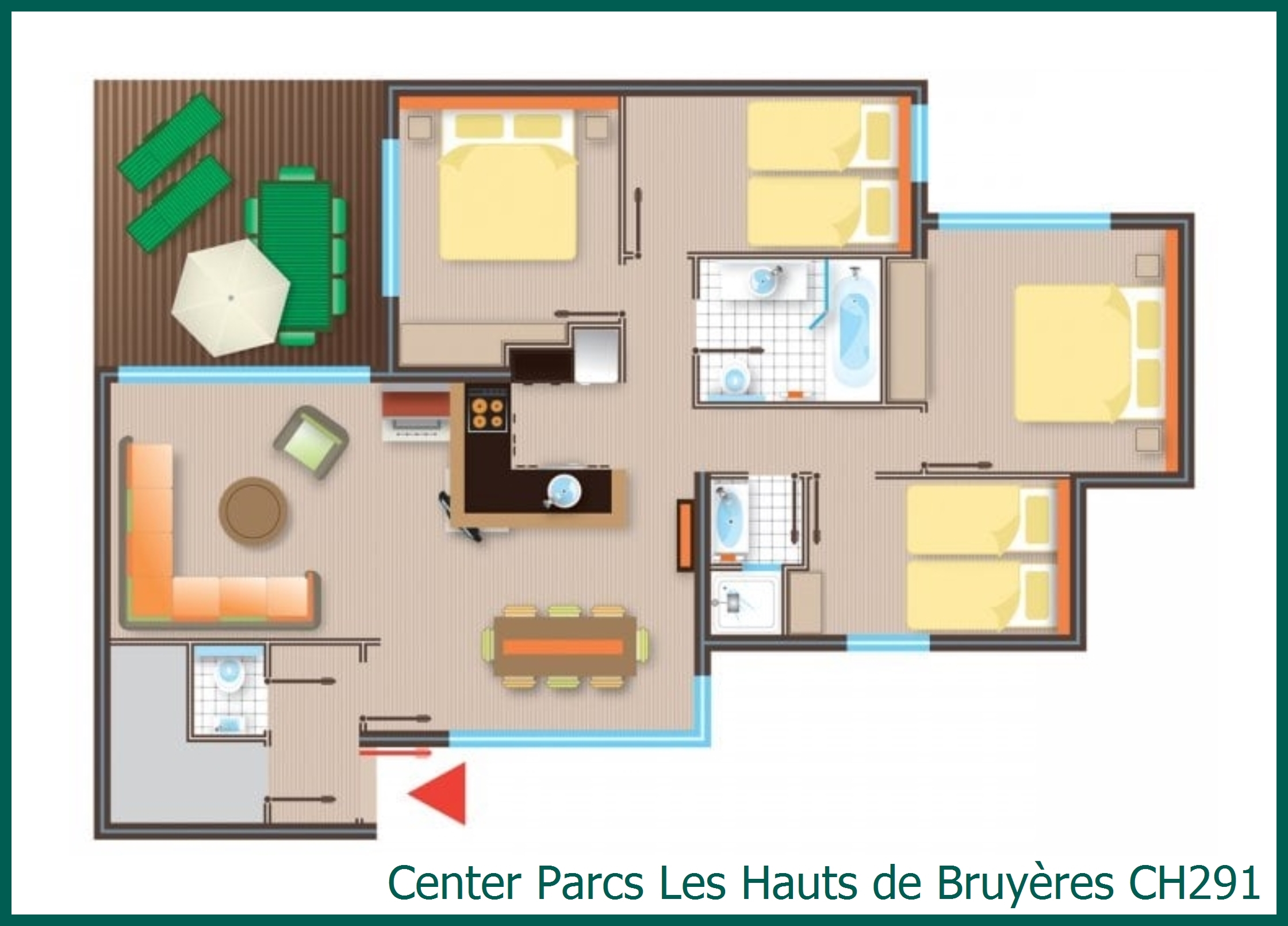 Cottage Comfort CH291 à Les Hauts de Bruyères