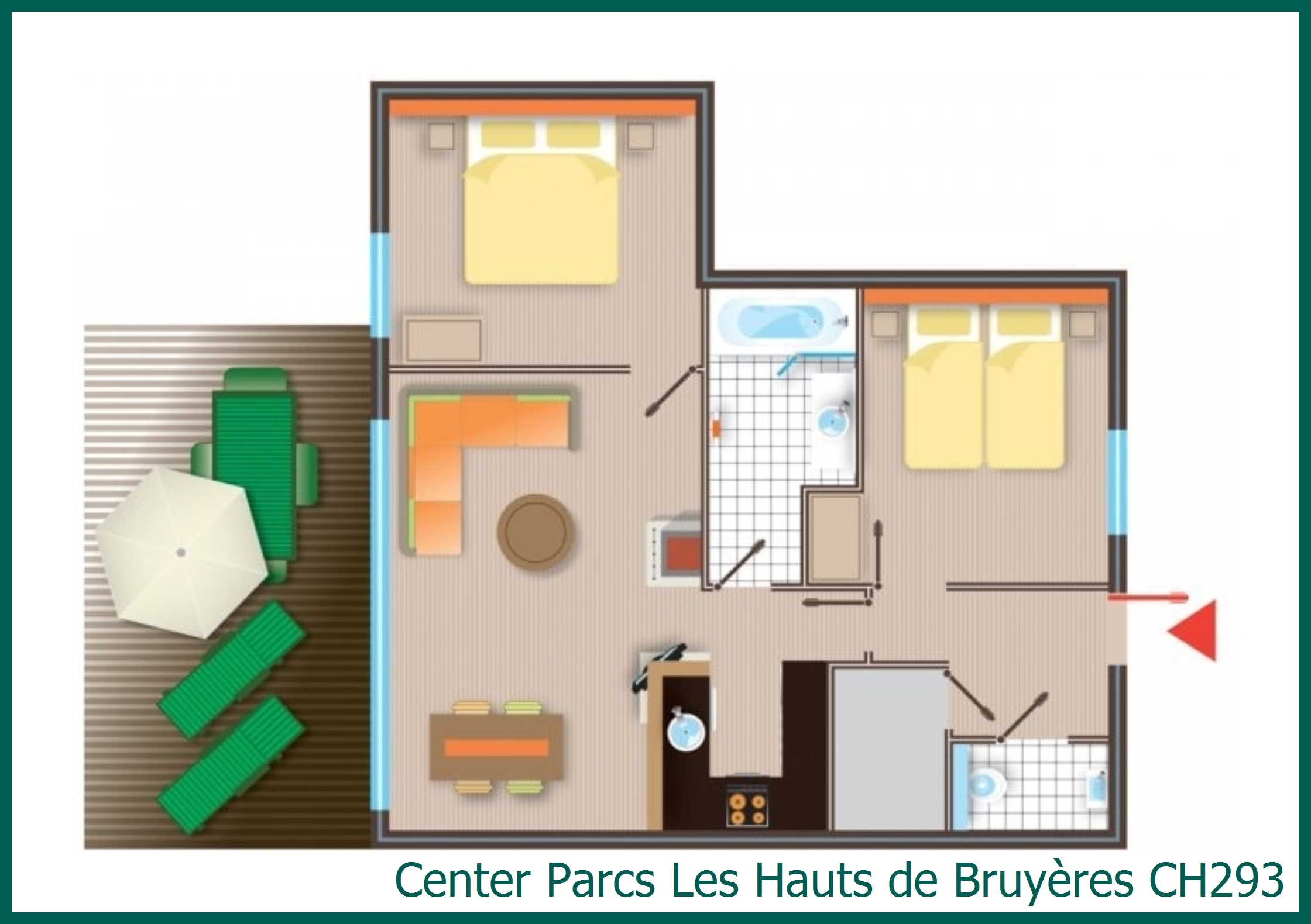 Cottage Comfort CH293 à Les Hauts de Bruyères
