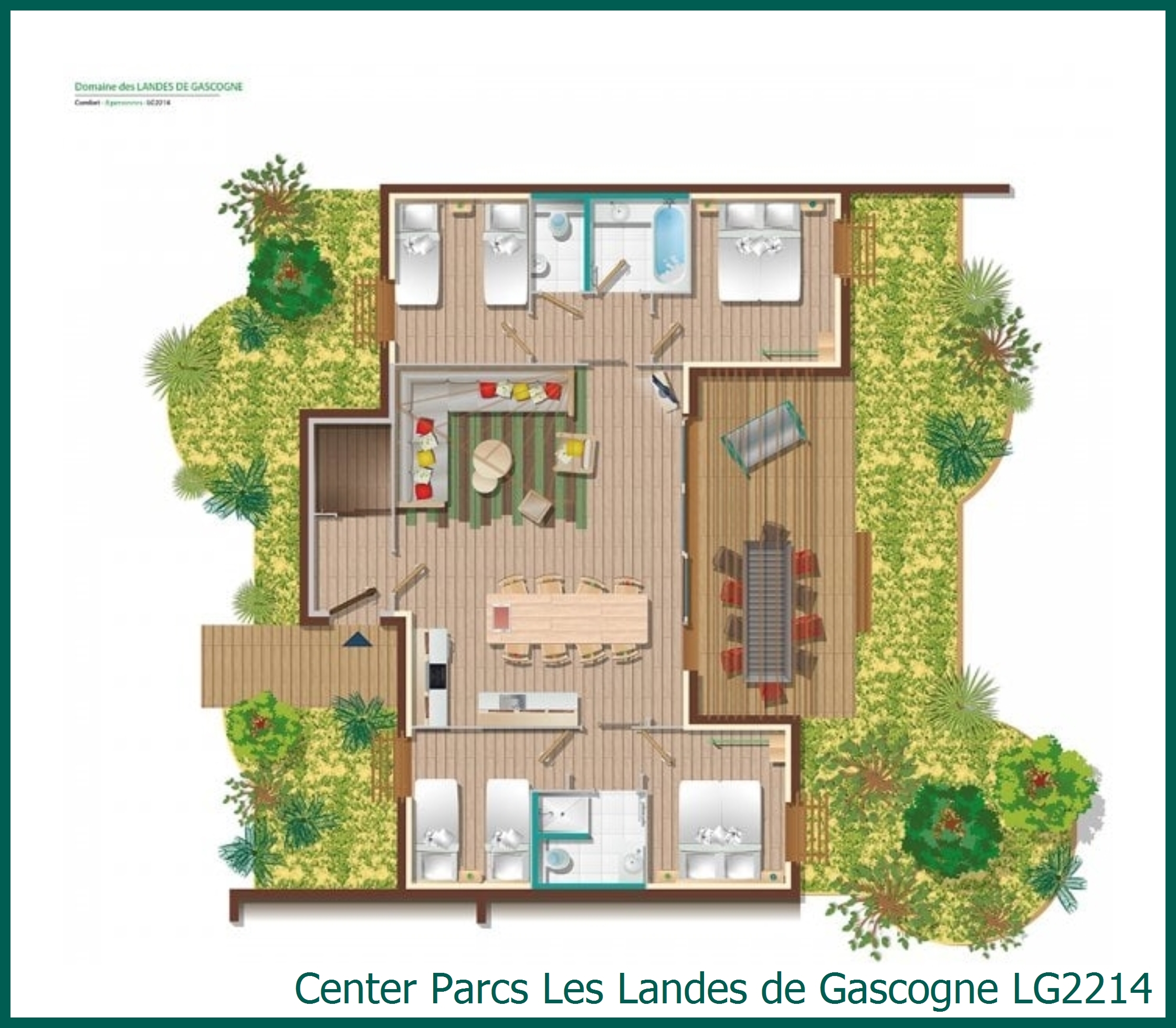 Comfort-Ferienhaus LG2214 in Les Landes de Gascogne