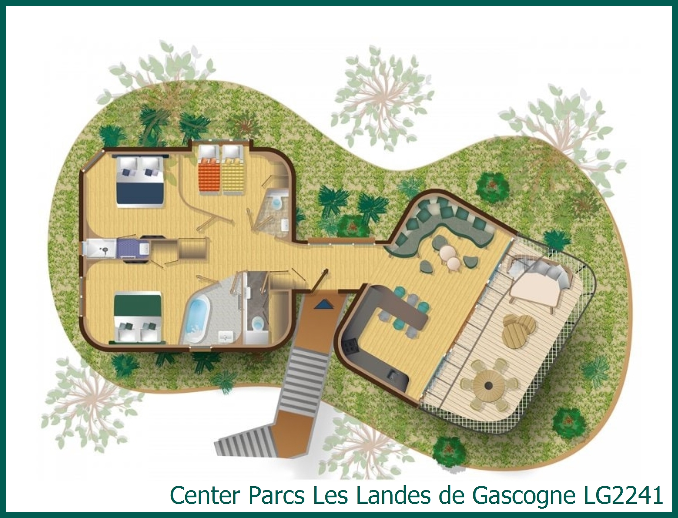 Baumhaus LG2241 in Les Landes de Gascogne