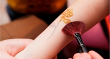 Glitzertattoos in Center Parcs Park Hochsauerland