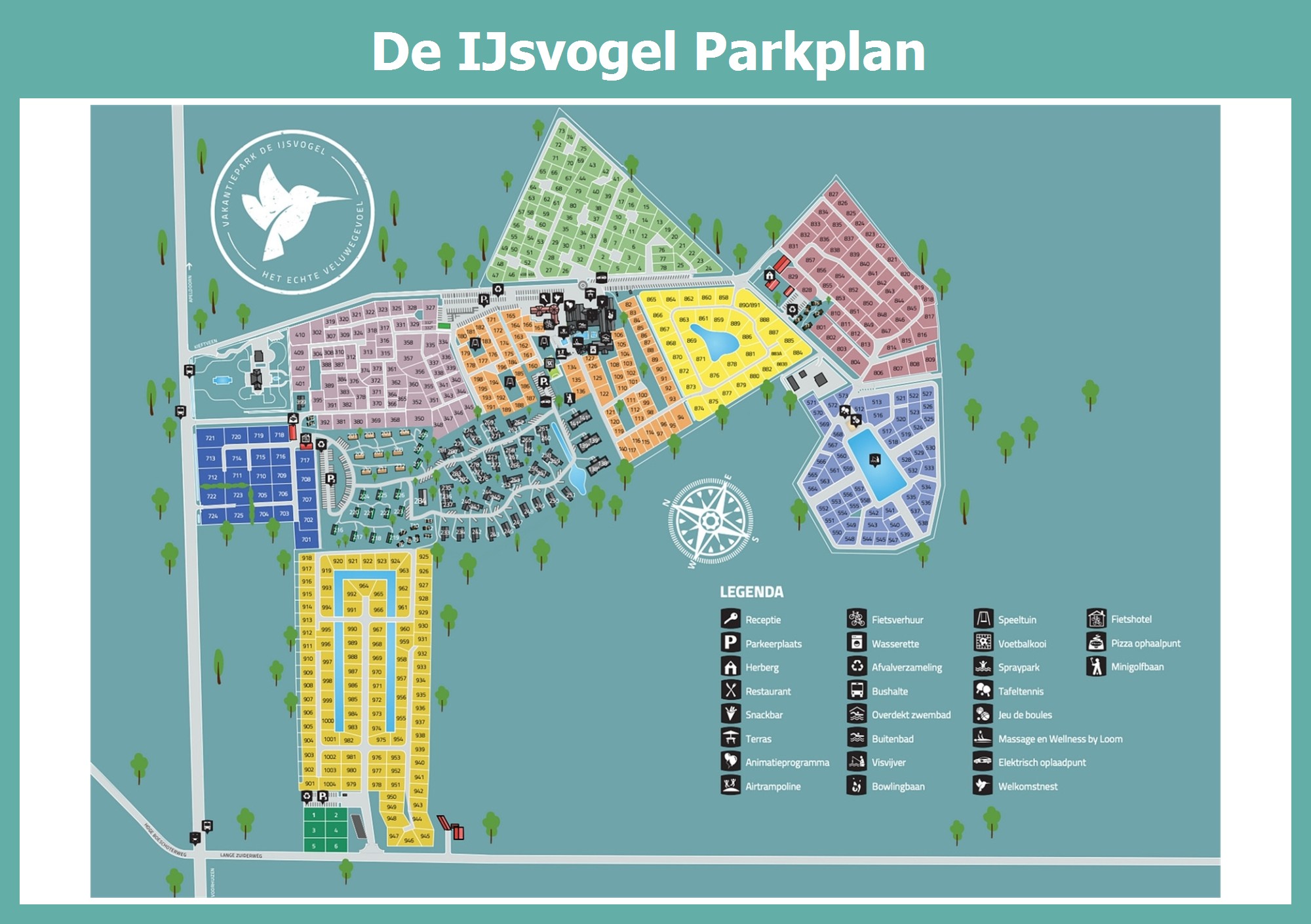 Karte und Lageplan De IJsvogel