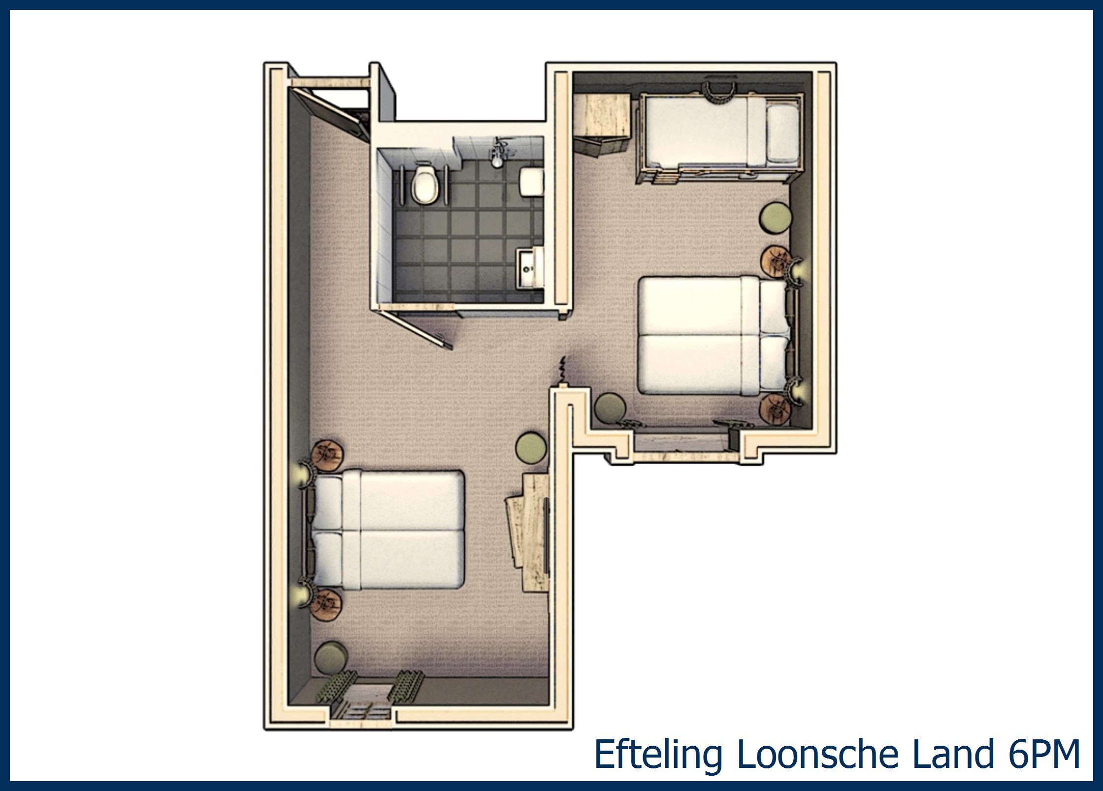 Barrierefreies Hotelzimmer 6 Personen 6PM in Loonsche Land