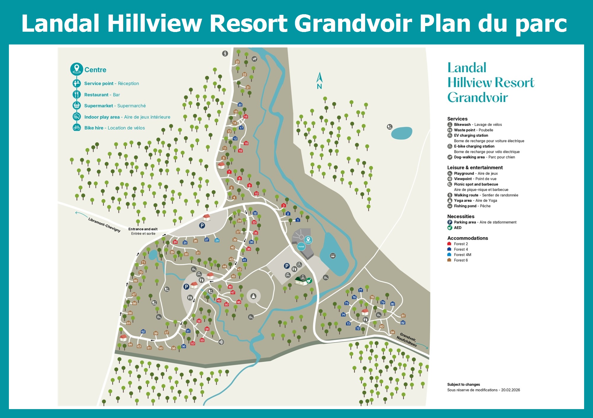Plan Landal Hillview Resort Grandvoir
