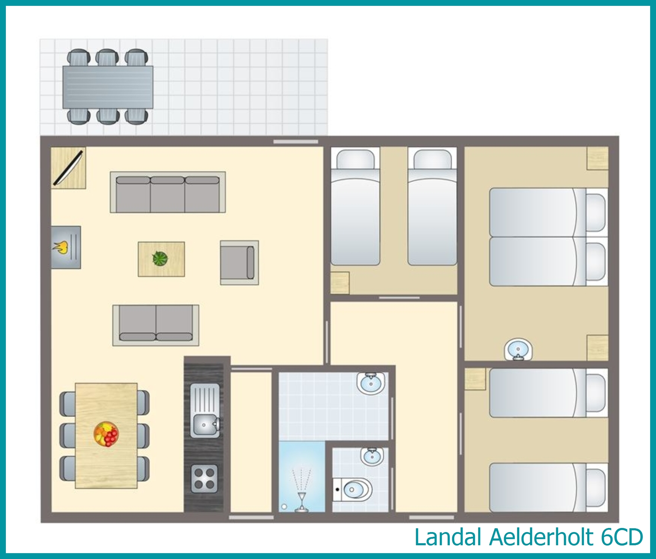 6-Personen-Hunde-Ferienhaus 6CD in Aelderholt