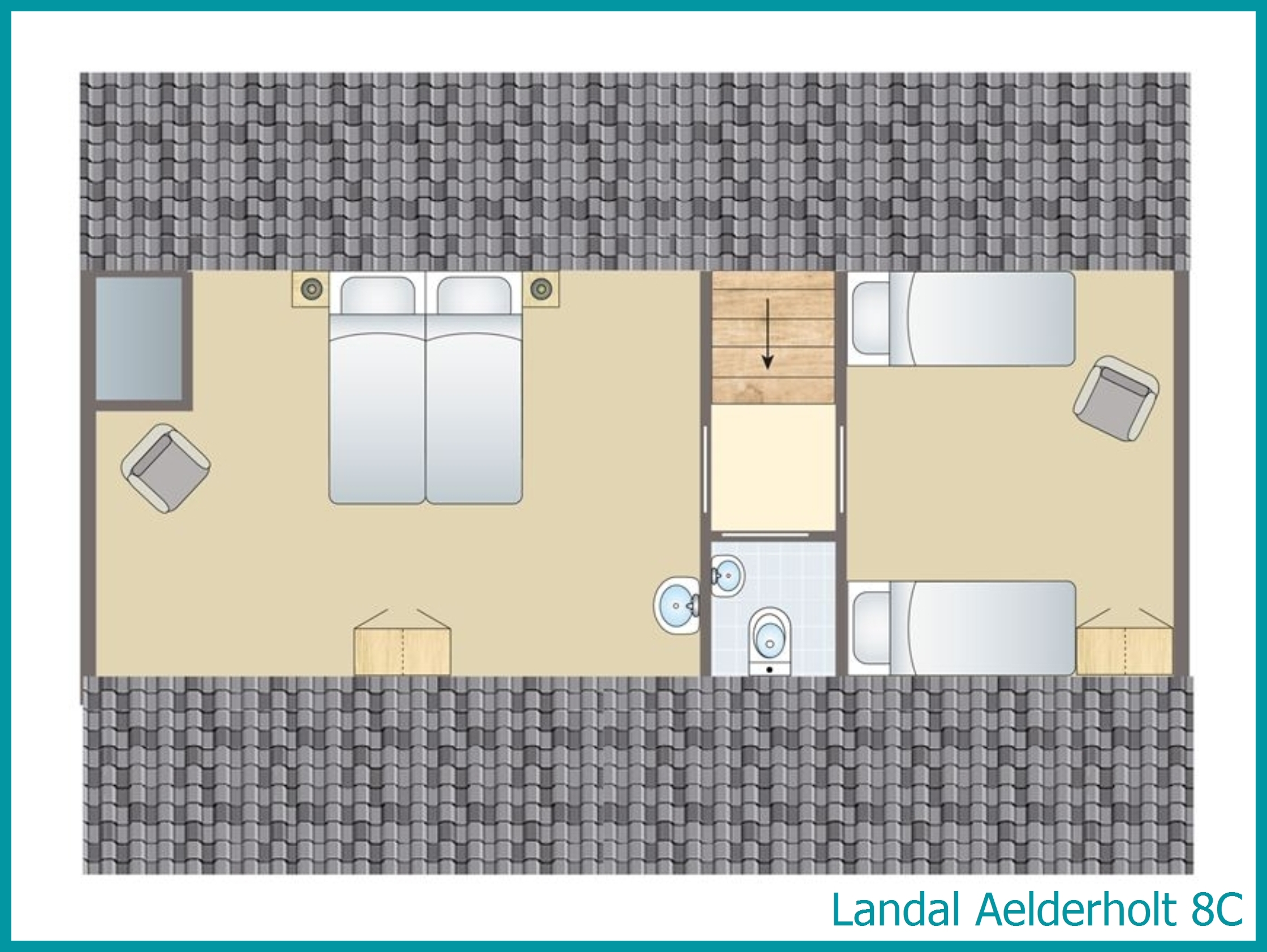 8-Personen-Ferienhaus 8C in Aelderholt