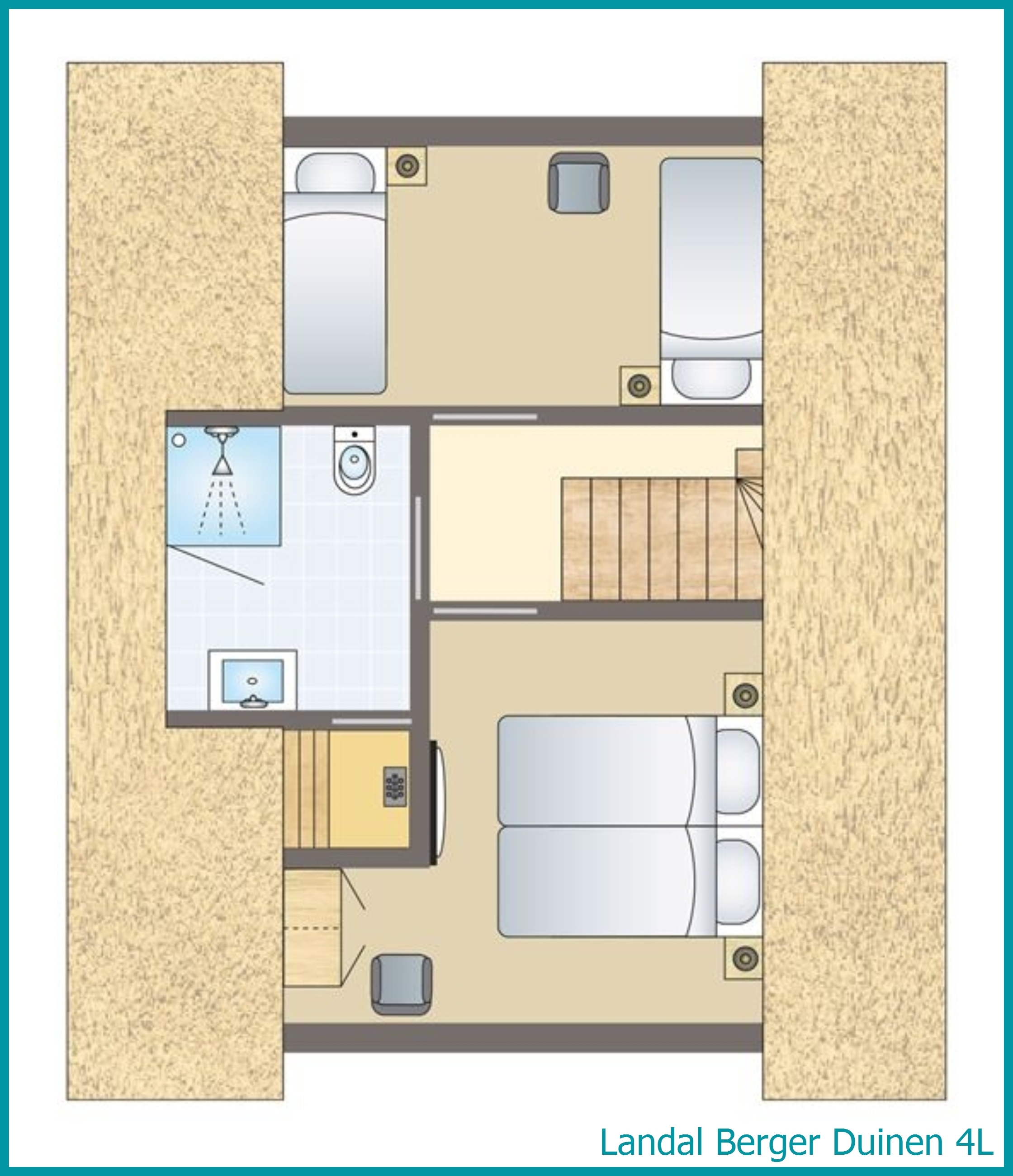 4-Personen-Ferienhaus 4L in Berger Duinen