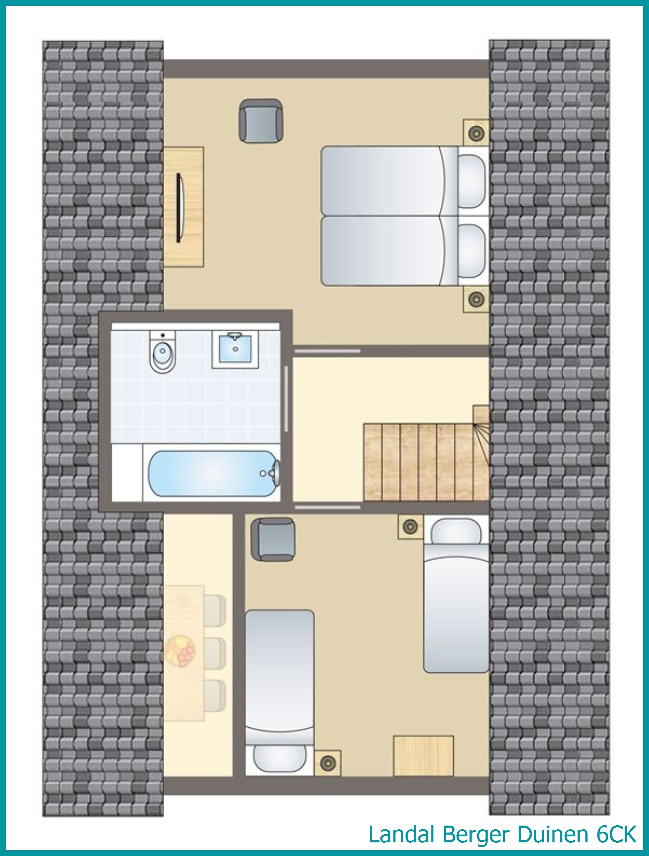 6-Personen-Kinder-Ferienhaus 6CK in Berger Duinen