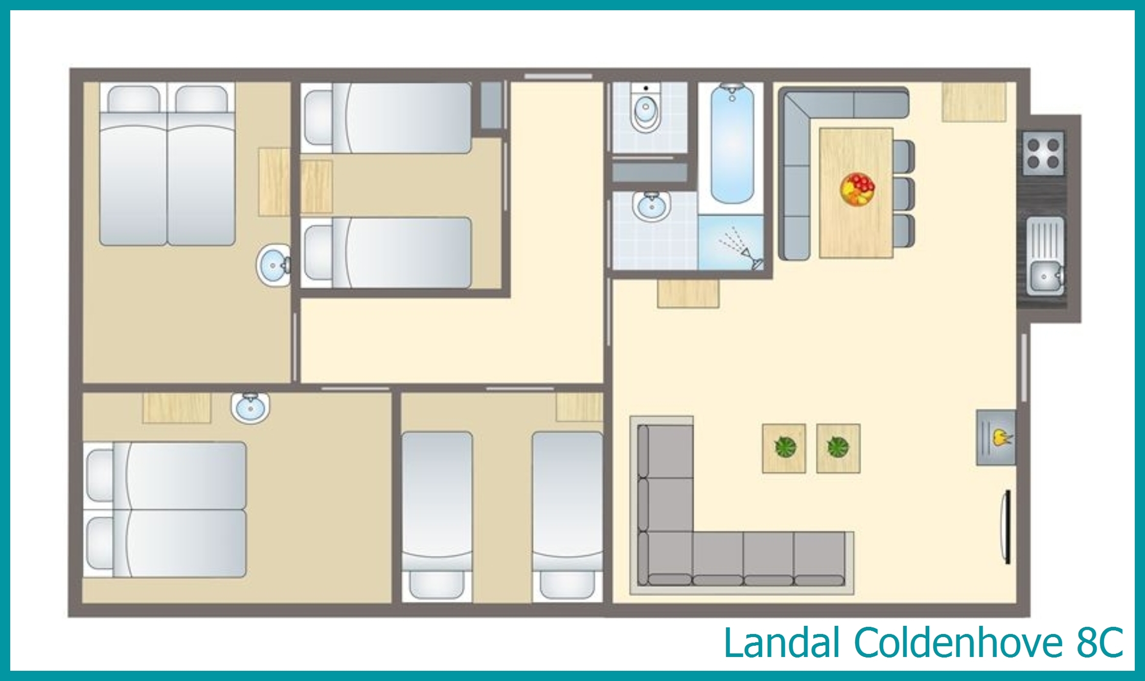 8-Personen-Ferienhaus 8C in Coldenhove