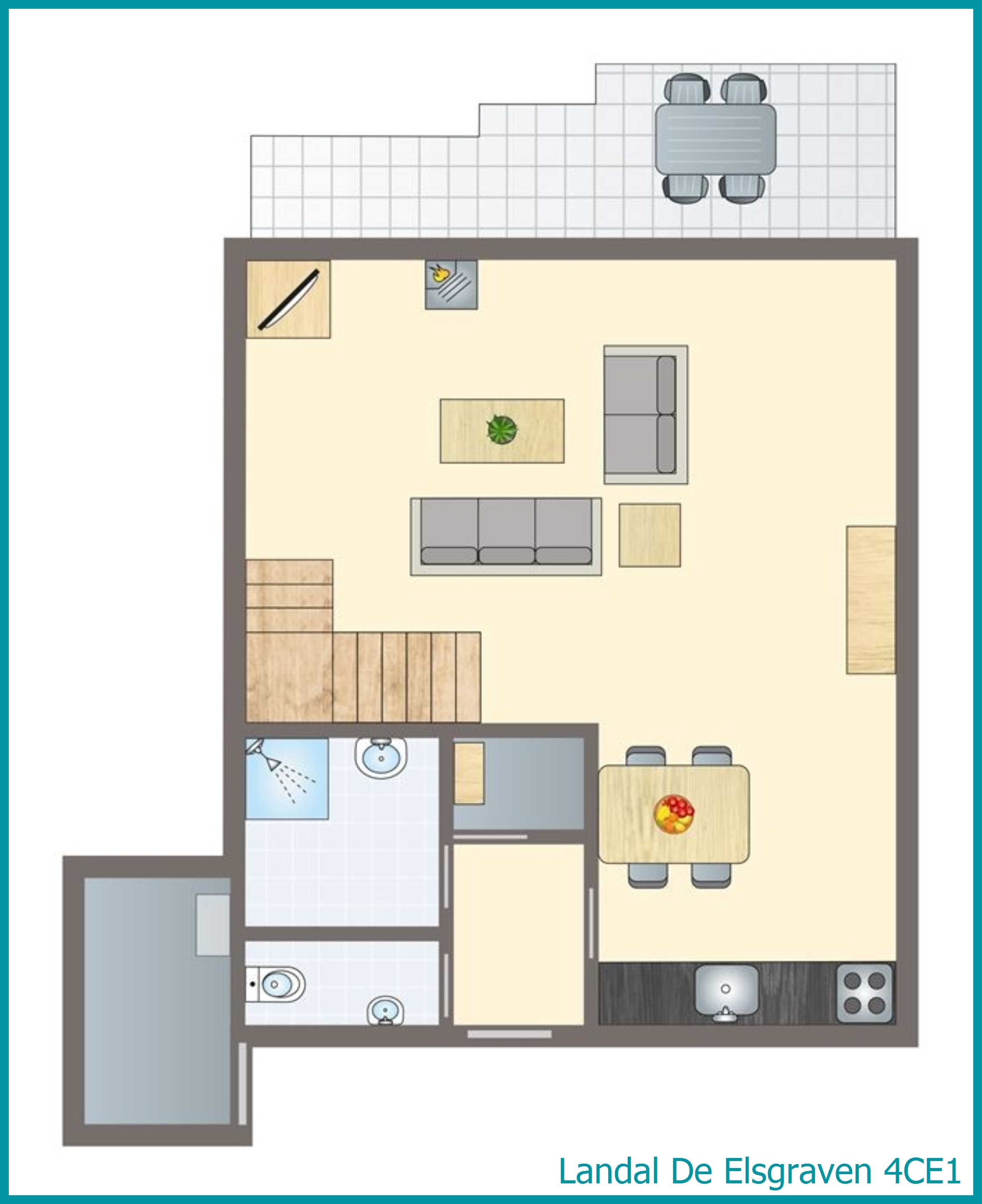 4-Personen-Ferienhaus 4CE1 in De Elsgraven