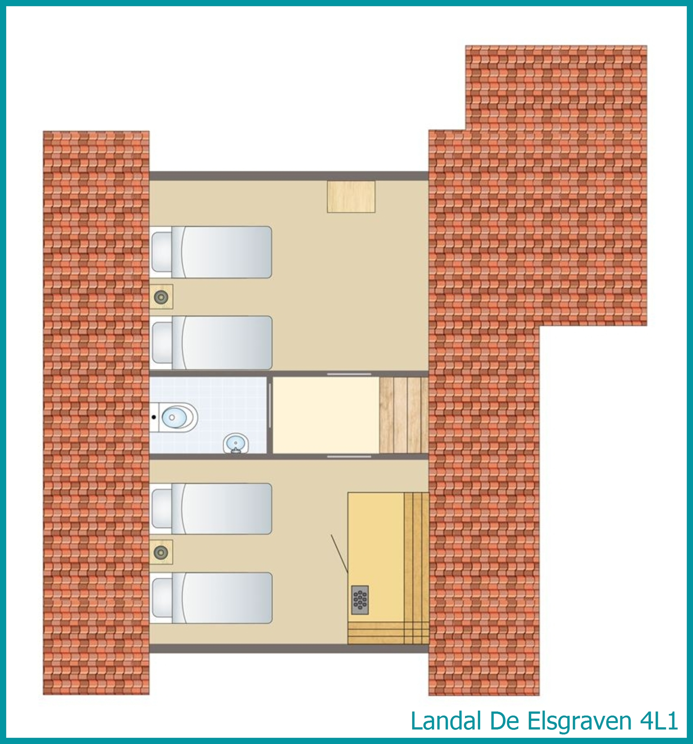 4-Personen-Ferienhaus 4L1 in De Elsgraven