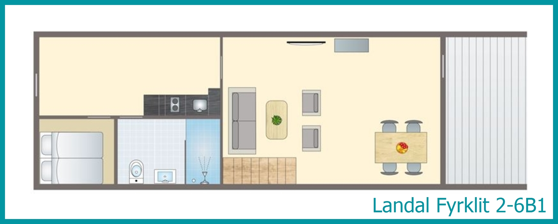 2-6-Personen-Ferienwohnung 2-6B1 in Fyrklit