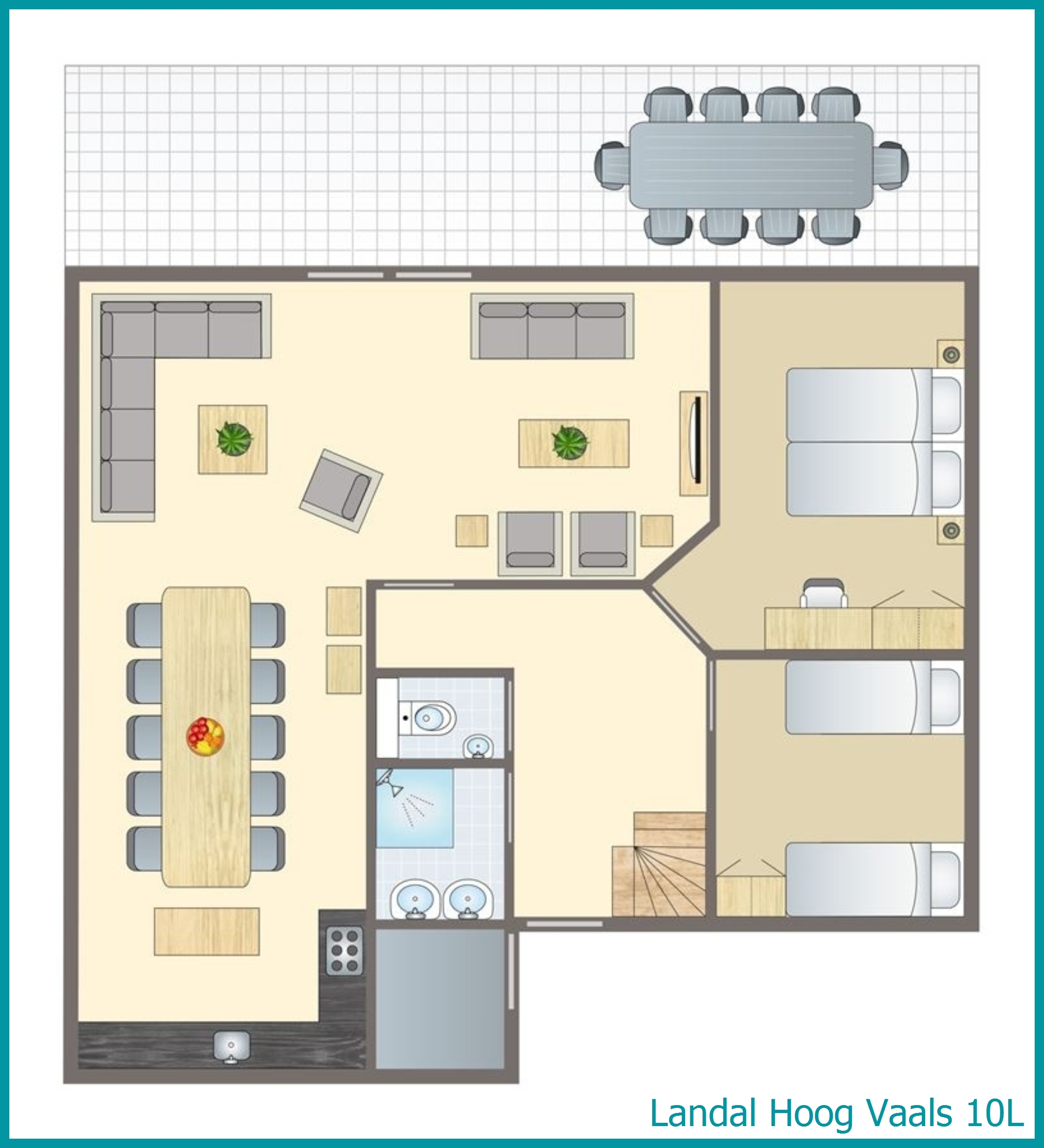 bungalow 10 personnes 10L à Hoog Vaals