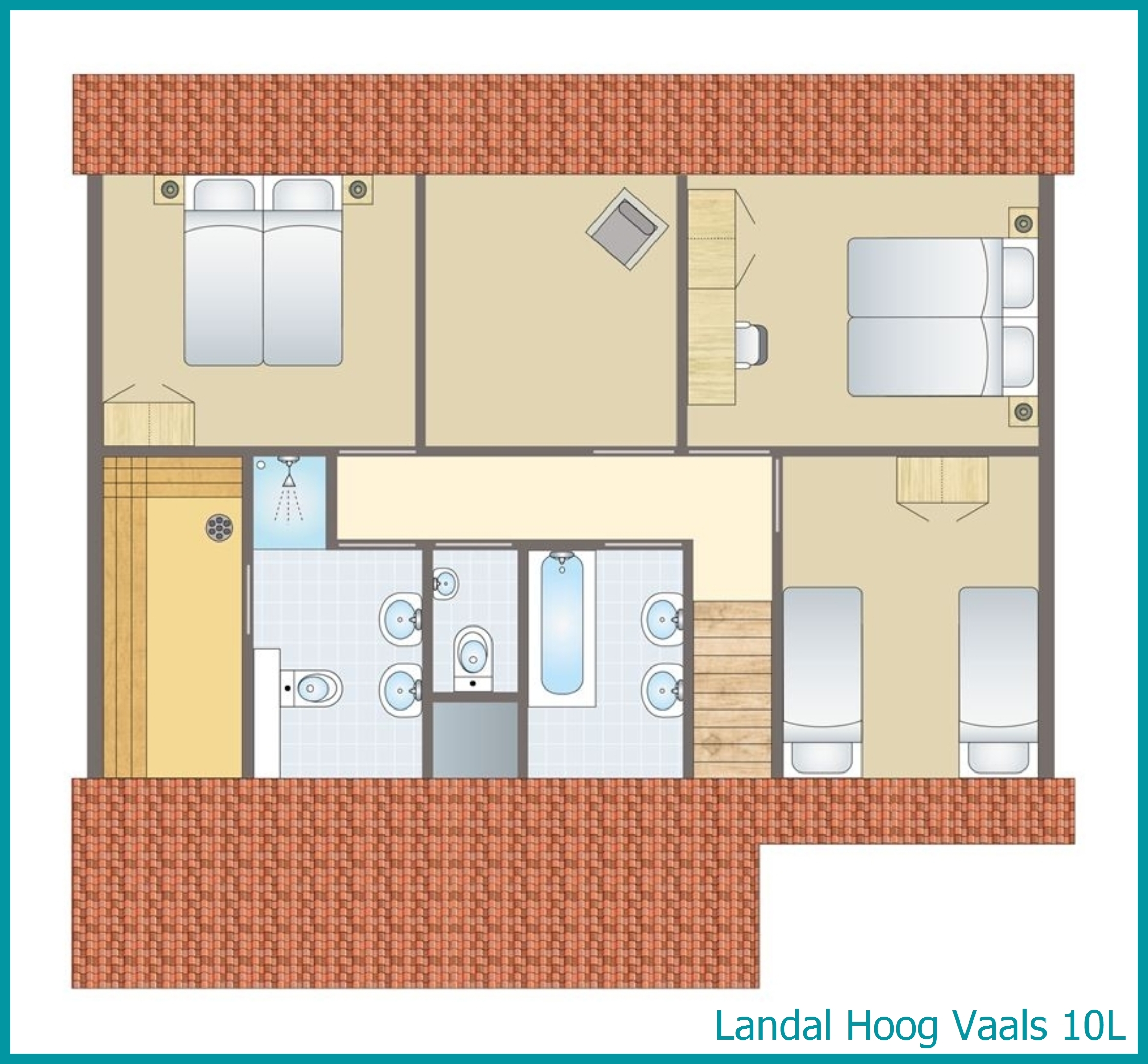 bungalow 10 personnes 10L à Hoog Vaals