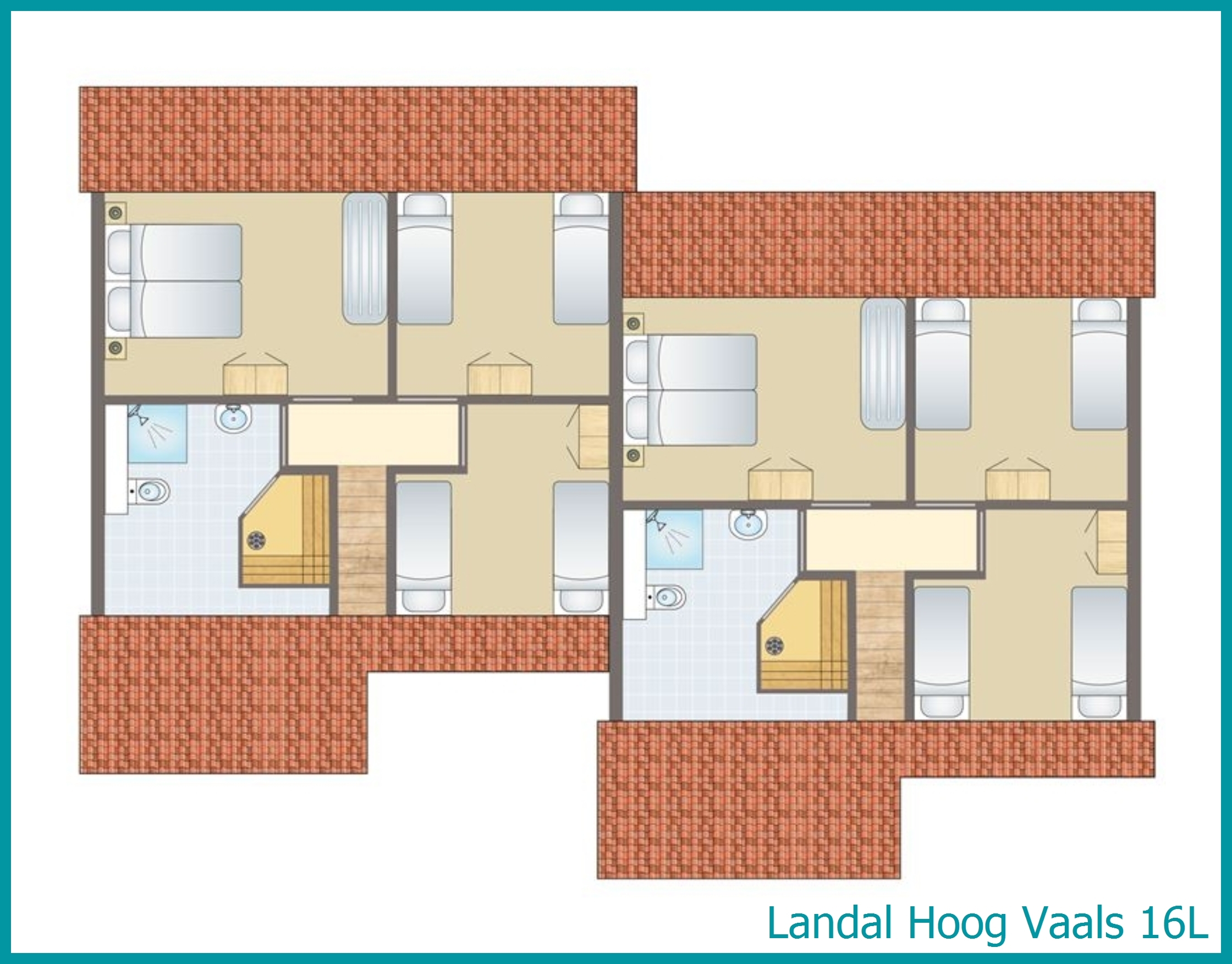 bungalow 16 personnes 16L à Hoog Vaals