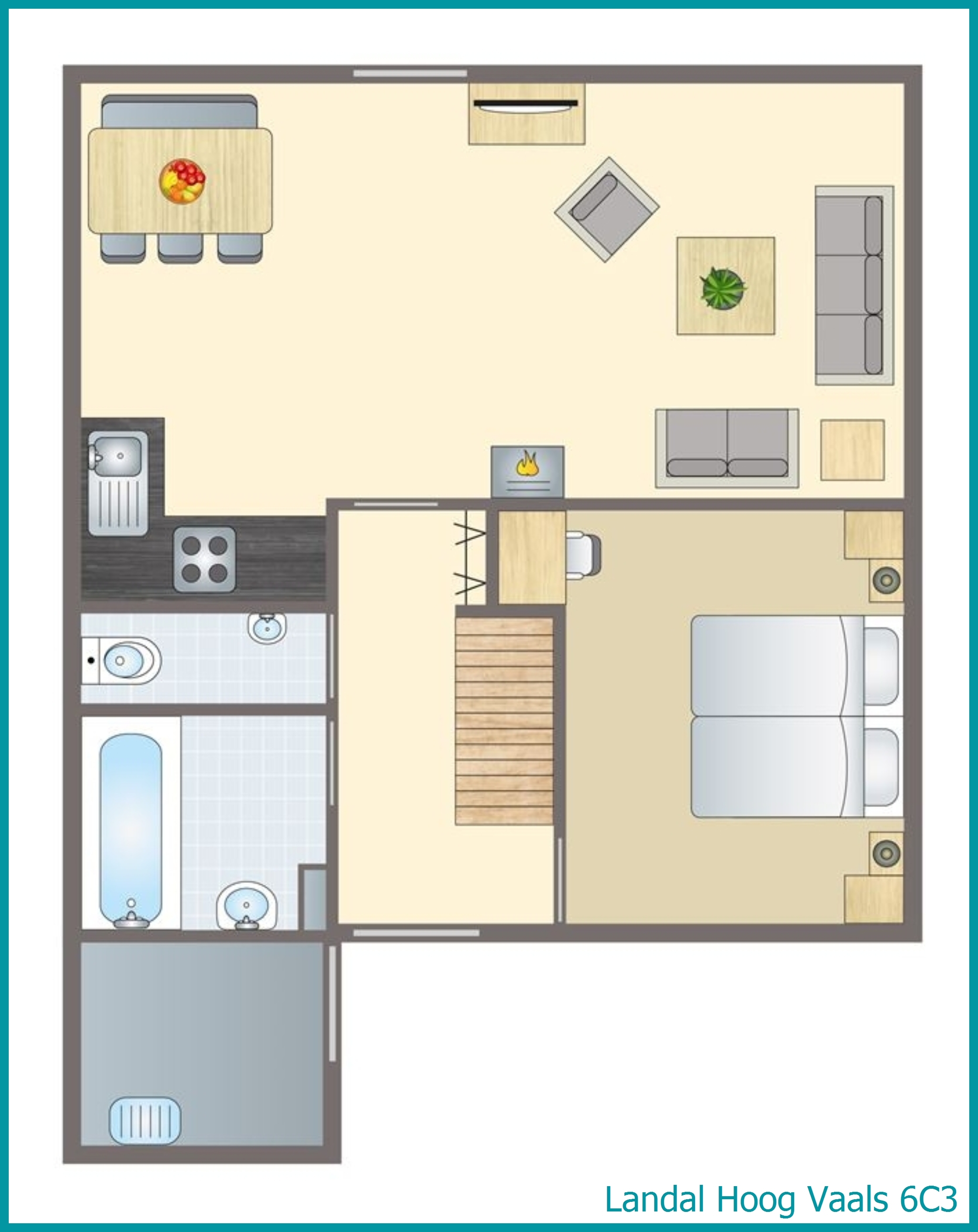 bungalow 6 personnes 6C3 à Hoog Vaals