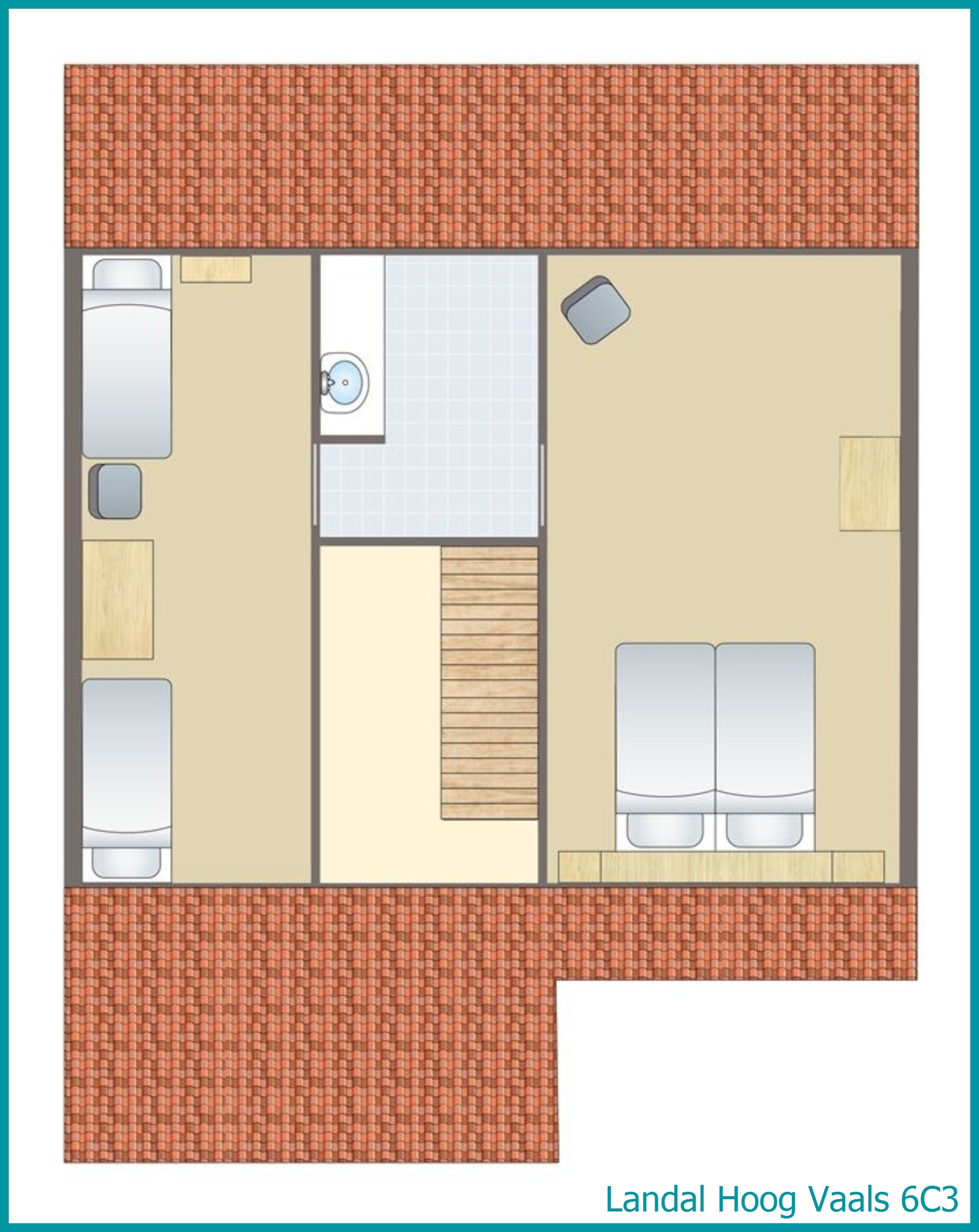 bungalow 6 personnes 6C3 à Hoog Vaals
