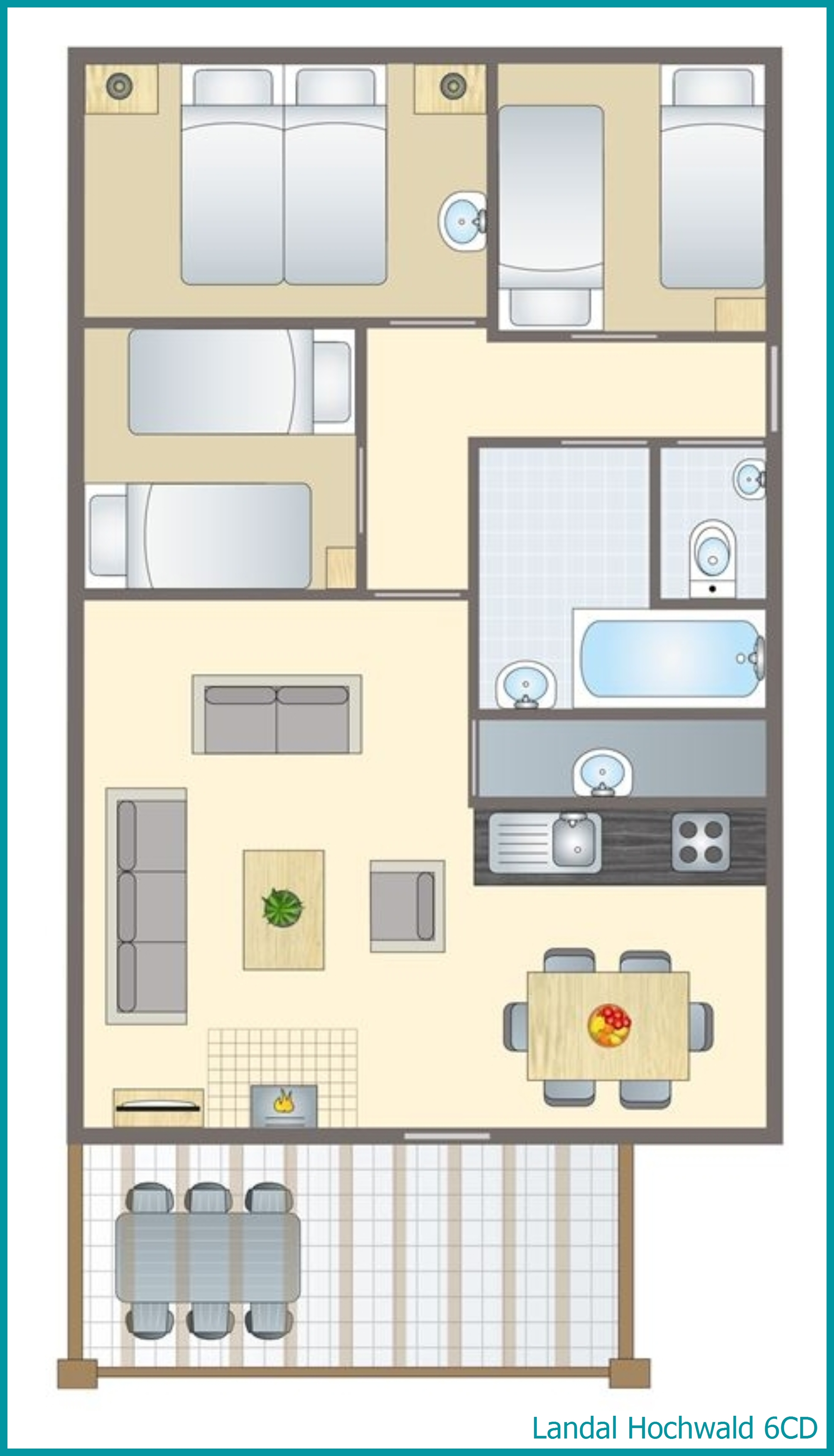 6-Personen-Hunde-Ferienhaus 6CD in Hochwald