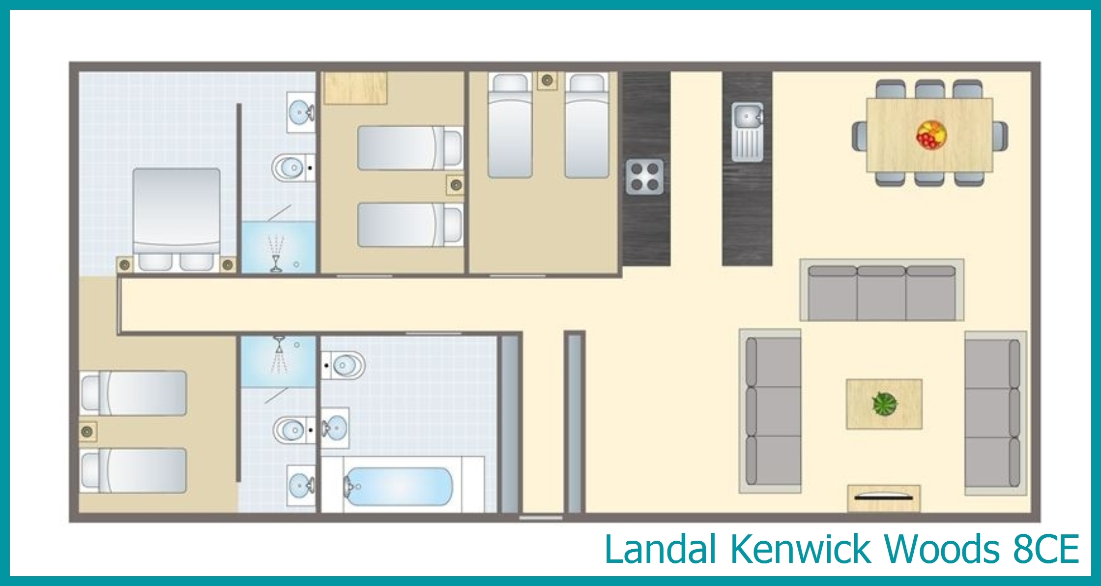 8-Personen-Chalet 8CE in Kenwick Woods