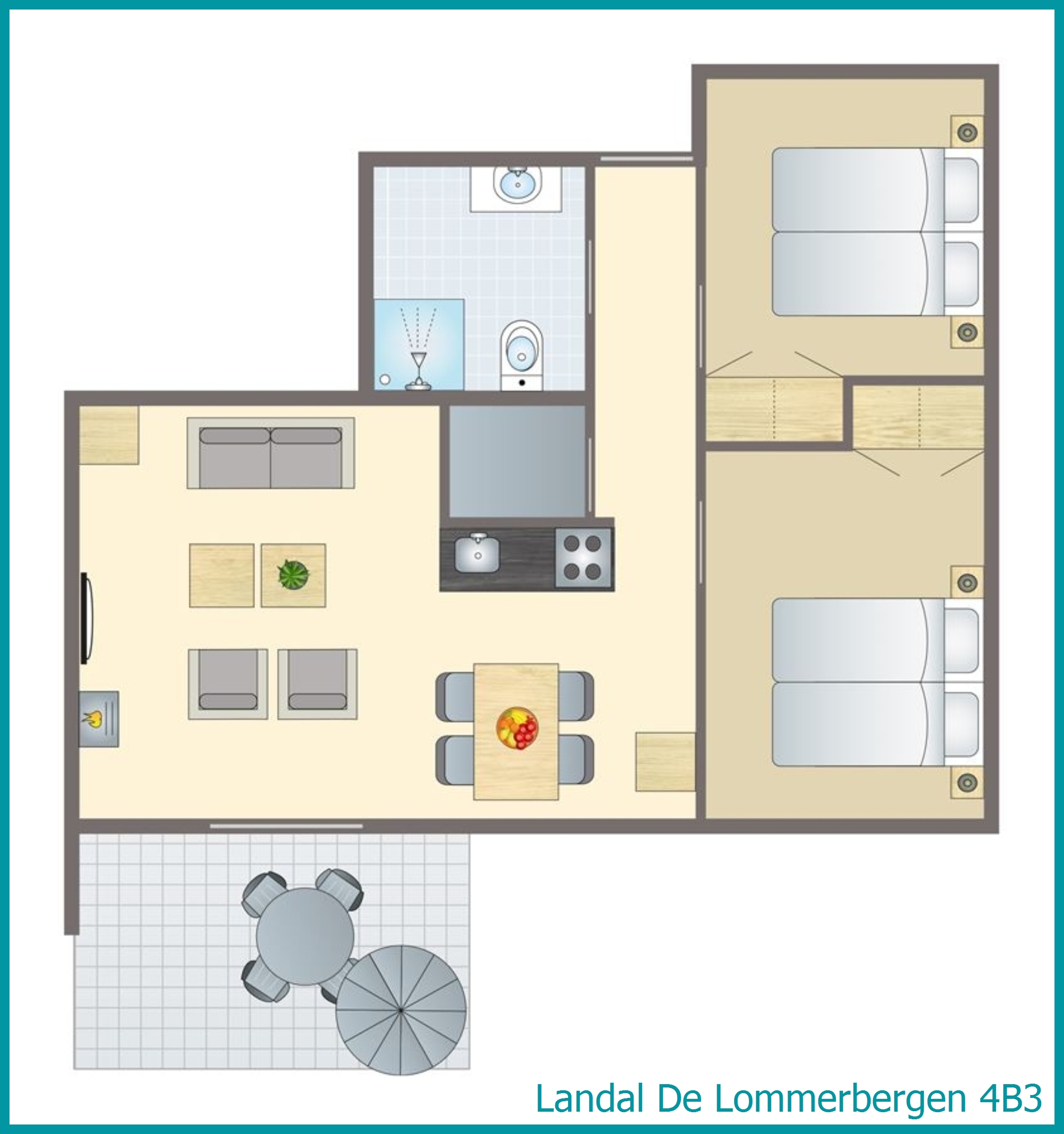 Bungalow 4B3 à De Lommerbergen