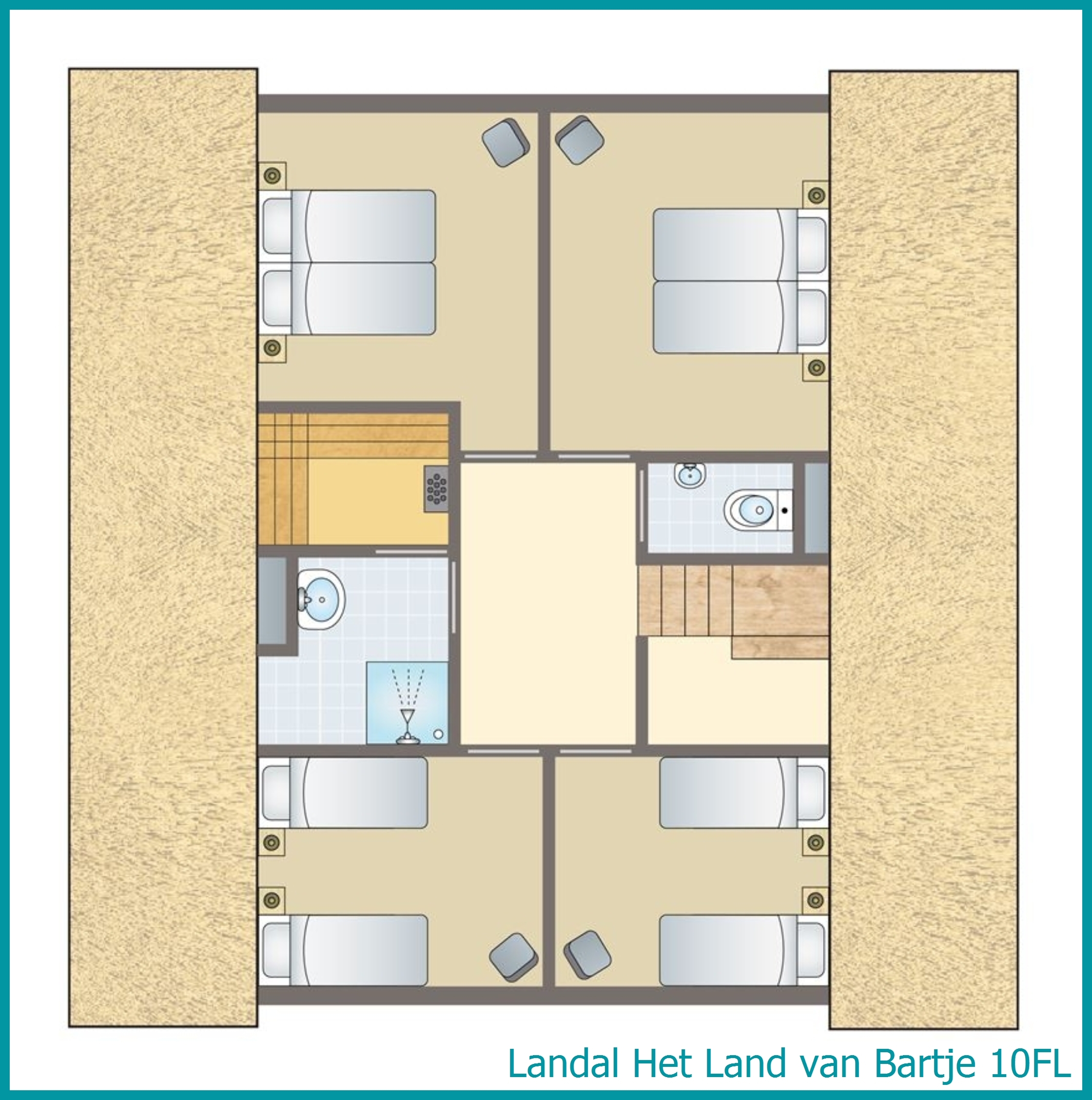 10-Personen-Bauernhaus 10FL in Het Land van Bartje