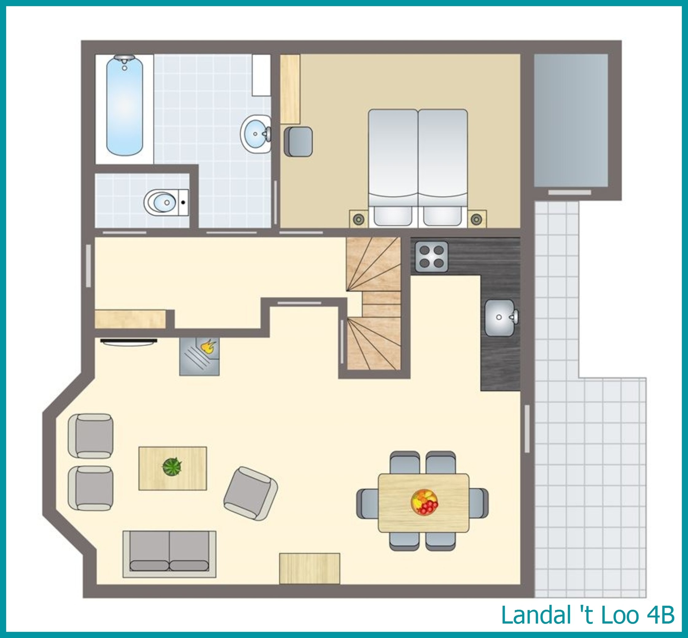 4-Personen-Ferienhaus 4B in 't Loo