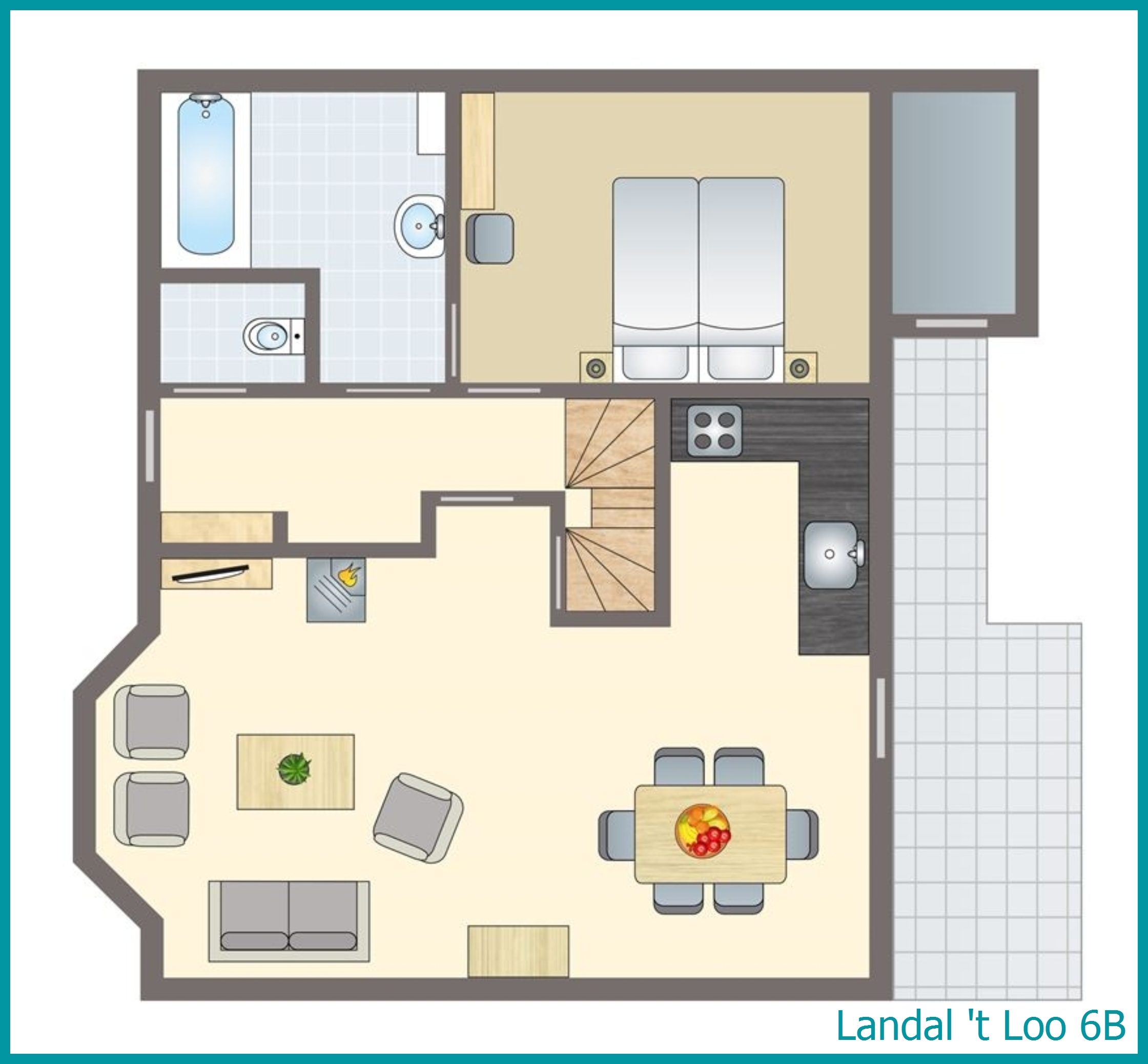 6-Personen-Ferienhaus 6B in 't Loo
