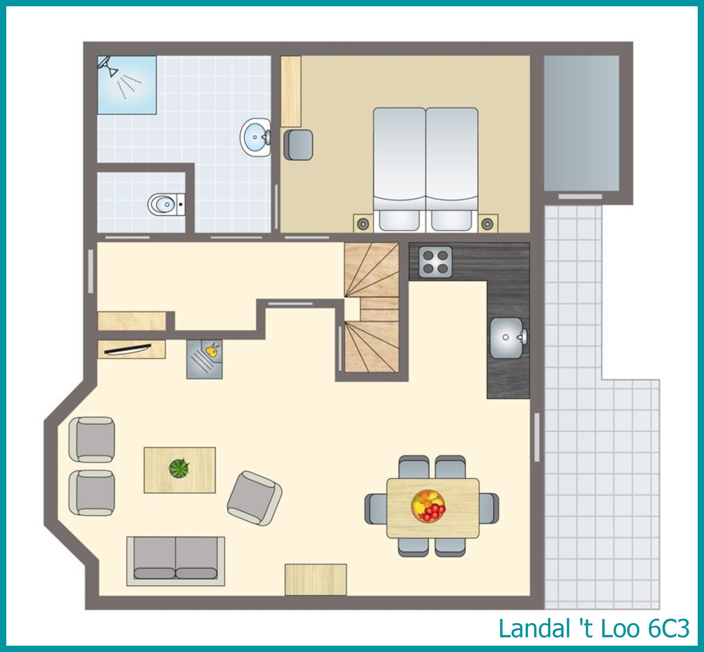 6-Personen-Ferienhaus 6C3 in 't Loo