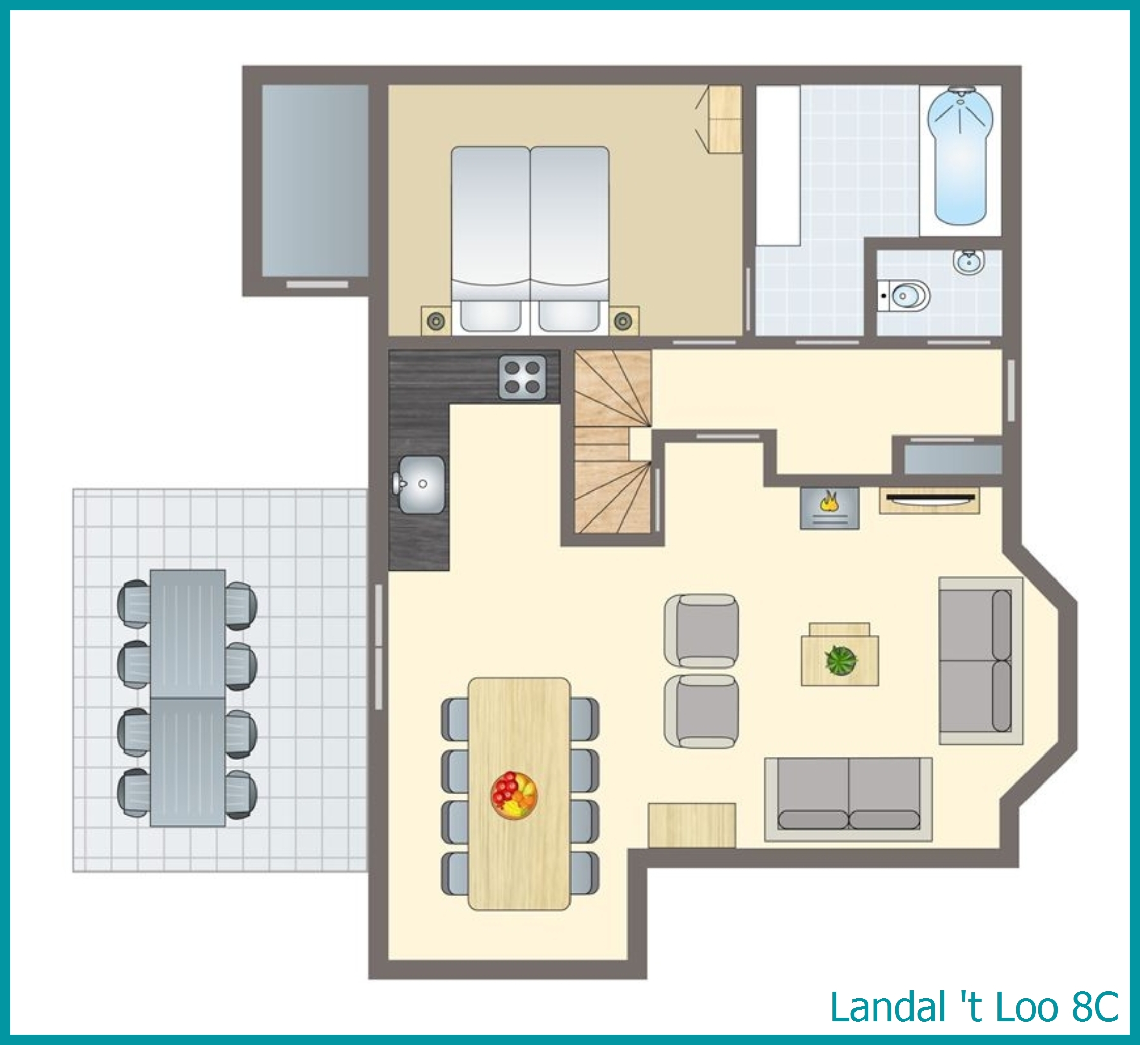 8-Personen-Ferienhaus 8C in 't Loo