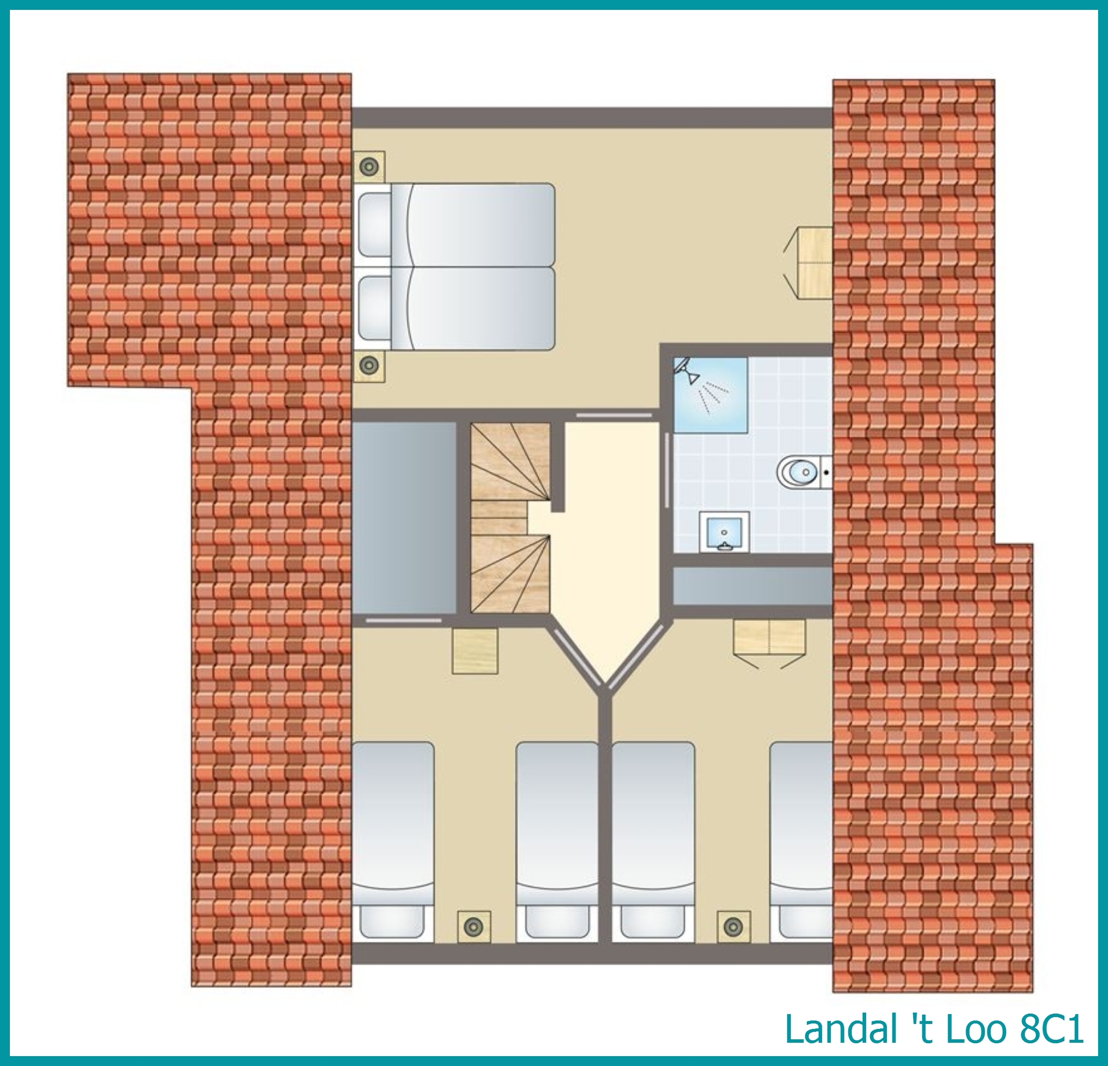8-Personen-Ferienhaus 8C1 in 't Loo