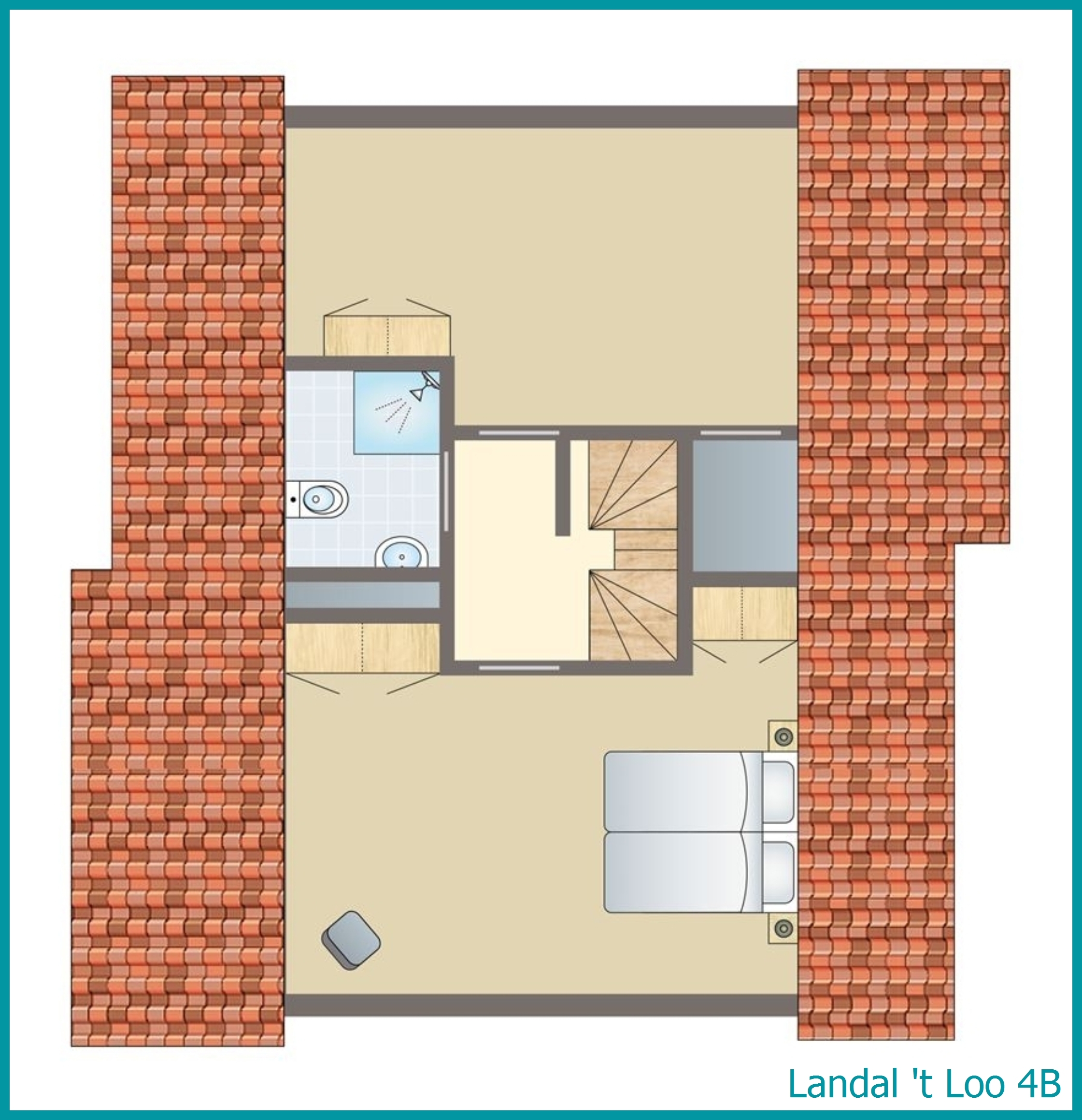 bungalow 4 personnes 4B à 't Loo