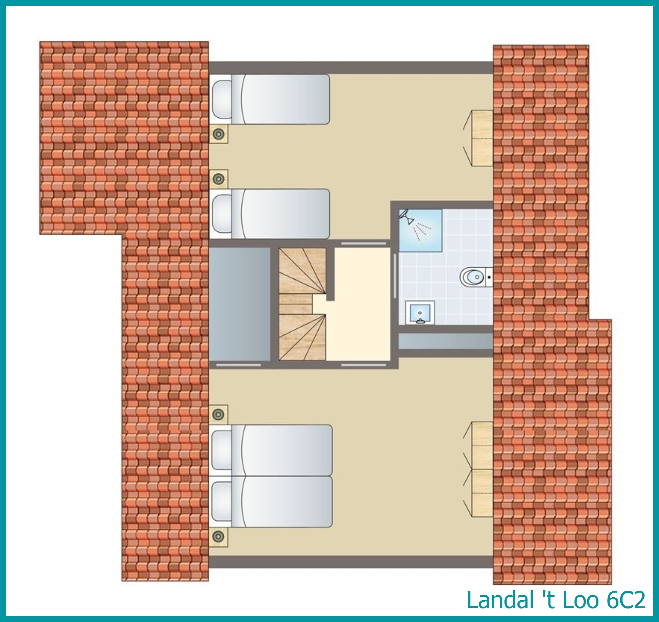 bungalow 6 personnes 6C2 à 't Loo