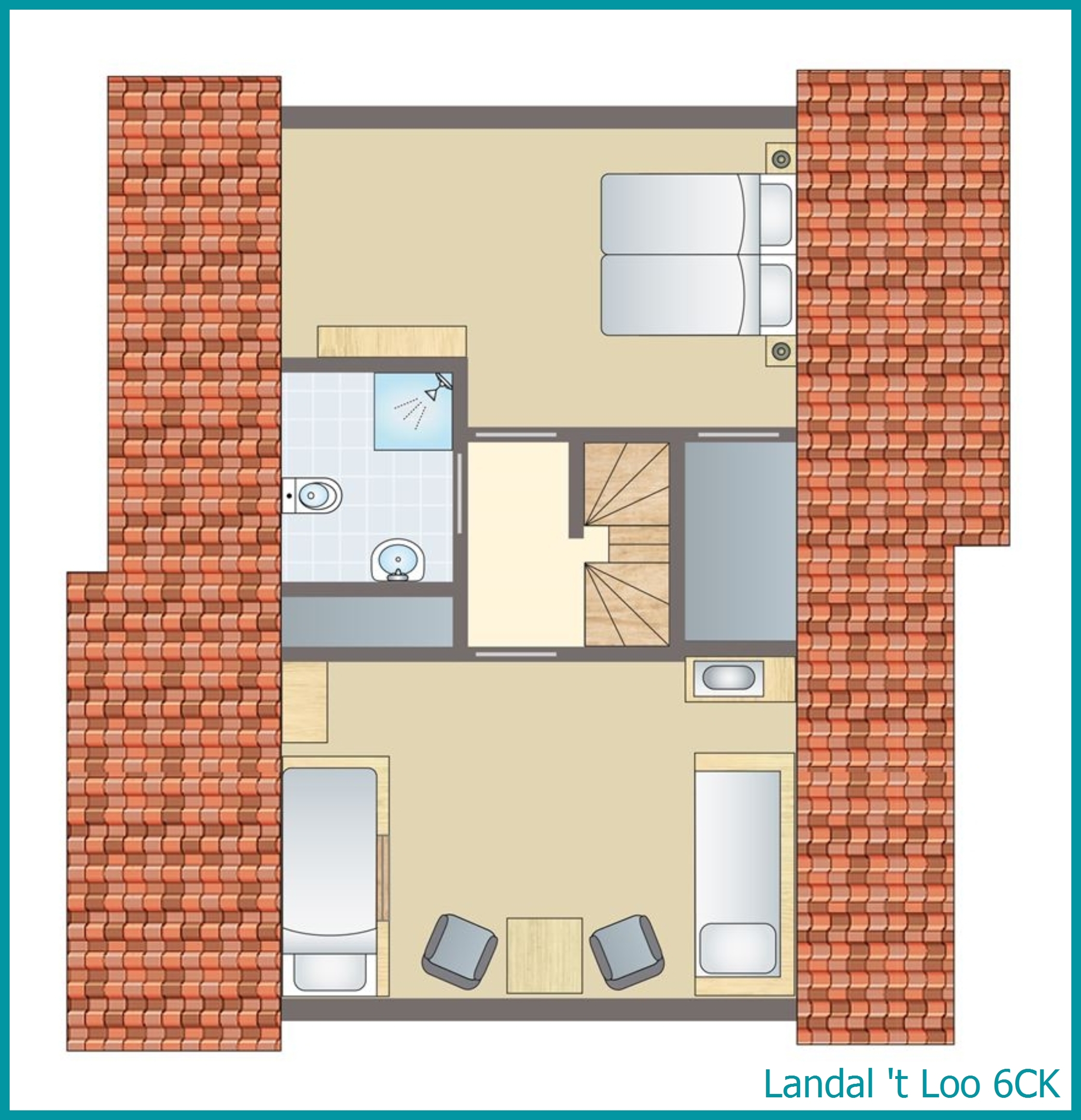 bungalow enfant 6 personnes 6CK à 't Loo
