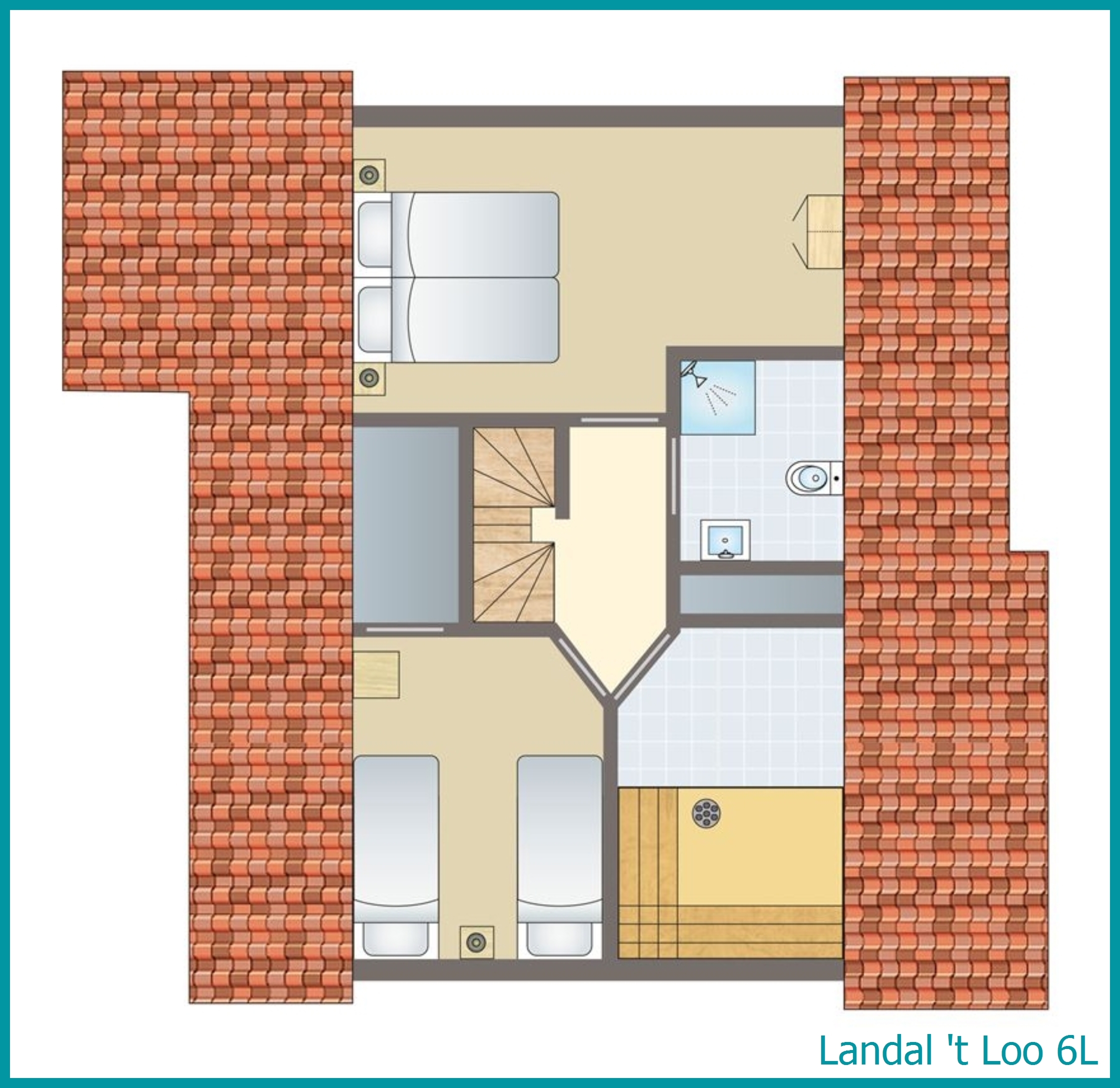 bungalow 6 personnes 6L à 't Loo