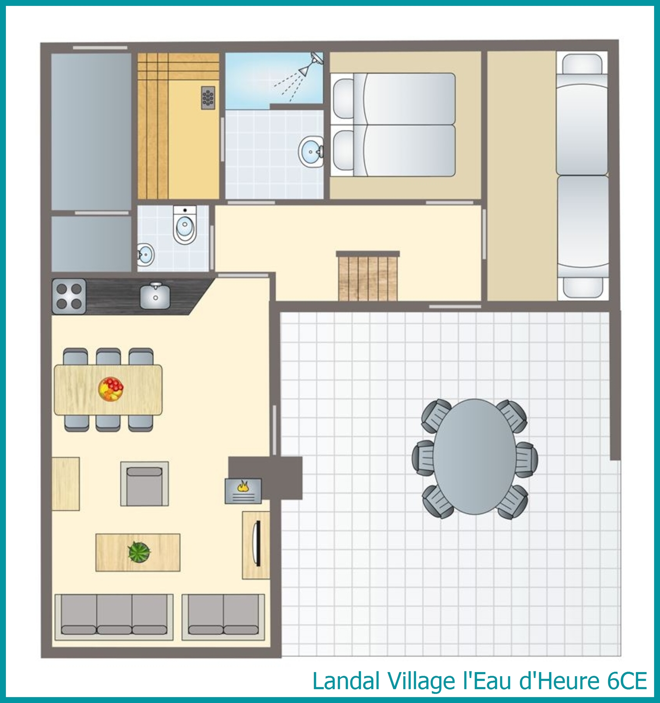 6-Personen-Ferienhaus 6CE in Village l'Eau d'Heure