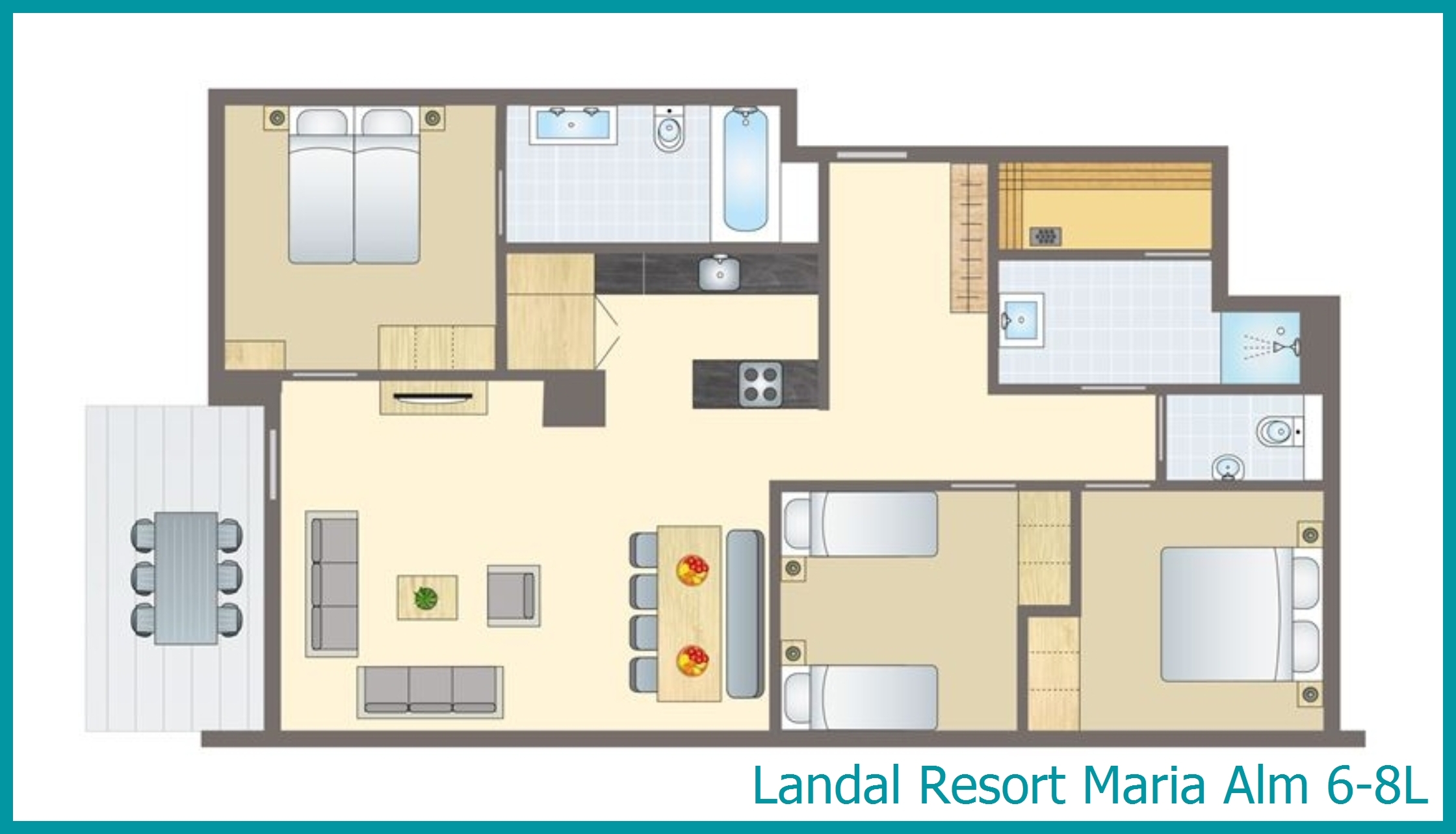 6-8-Personen-Ferienwohnung 6-8L in Resort Maria Alm
