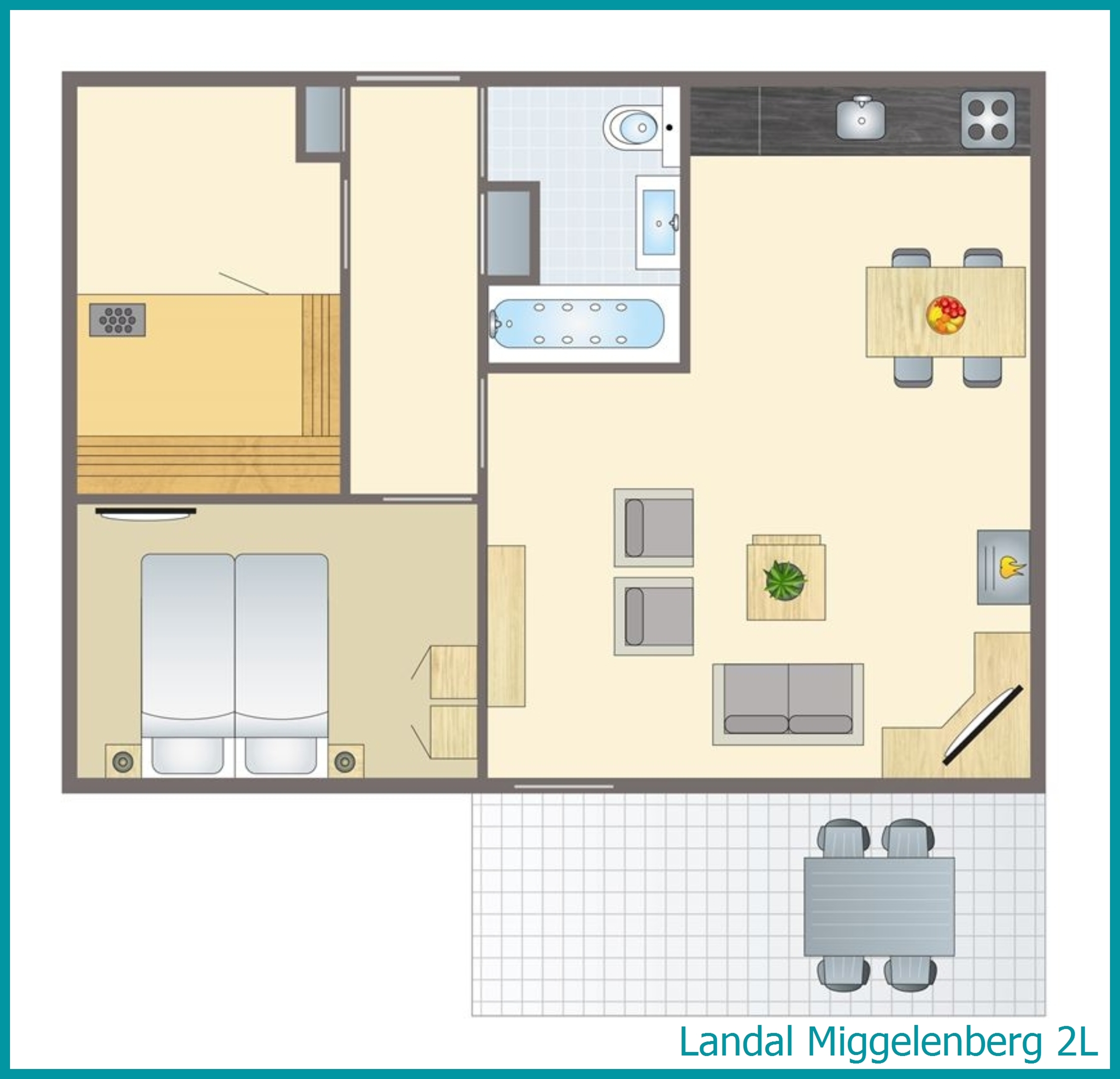 2-Personen-Ferienhaus 2L in Miggelenberg