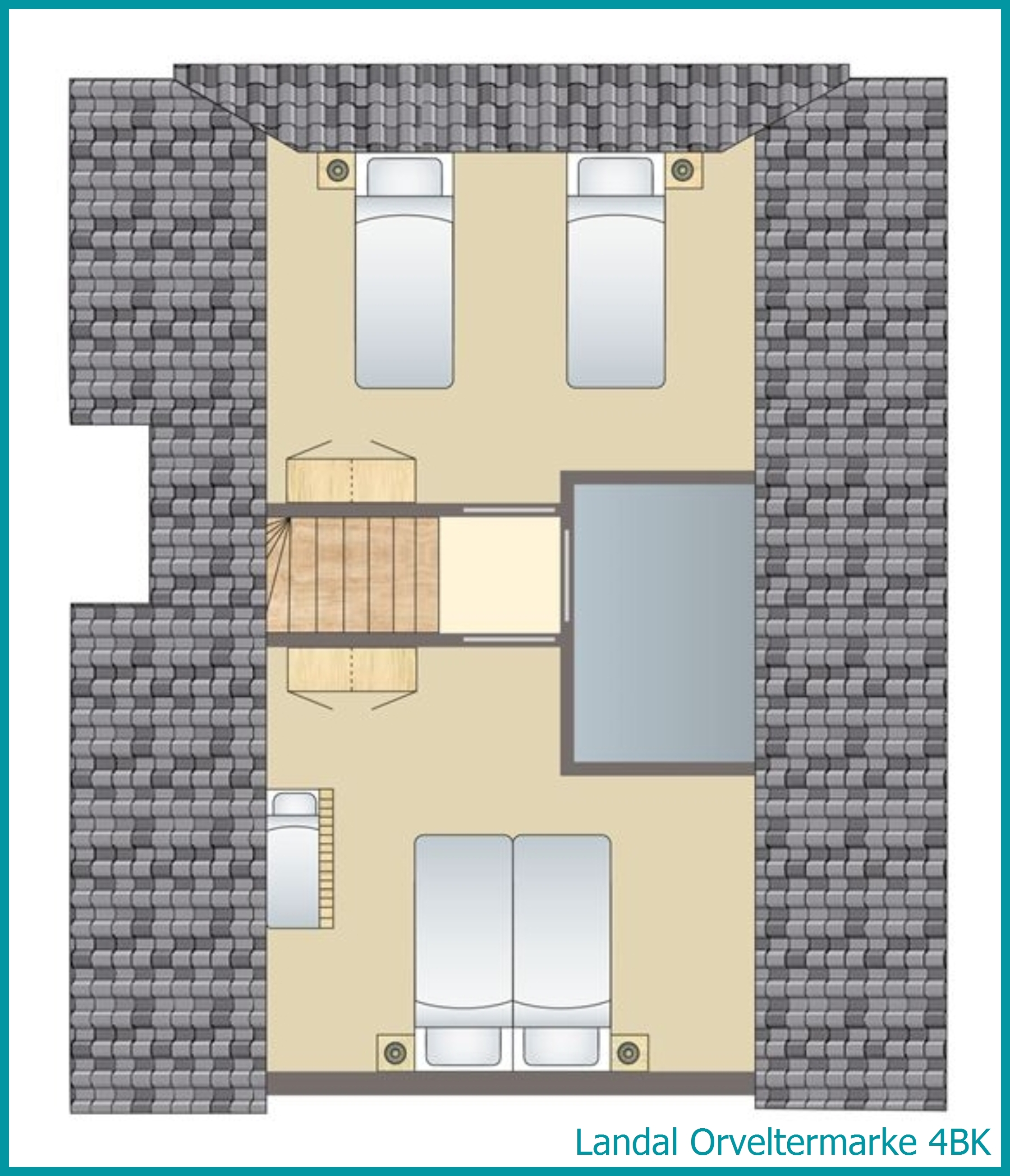 4-Personen-Kinder-Ferienhaus 4BK in Orveltermarke