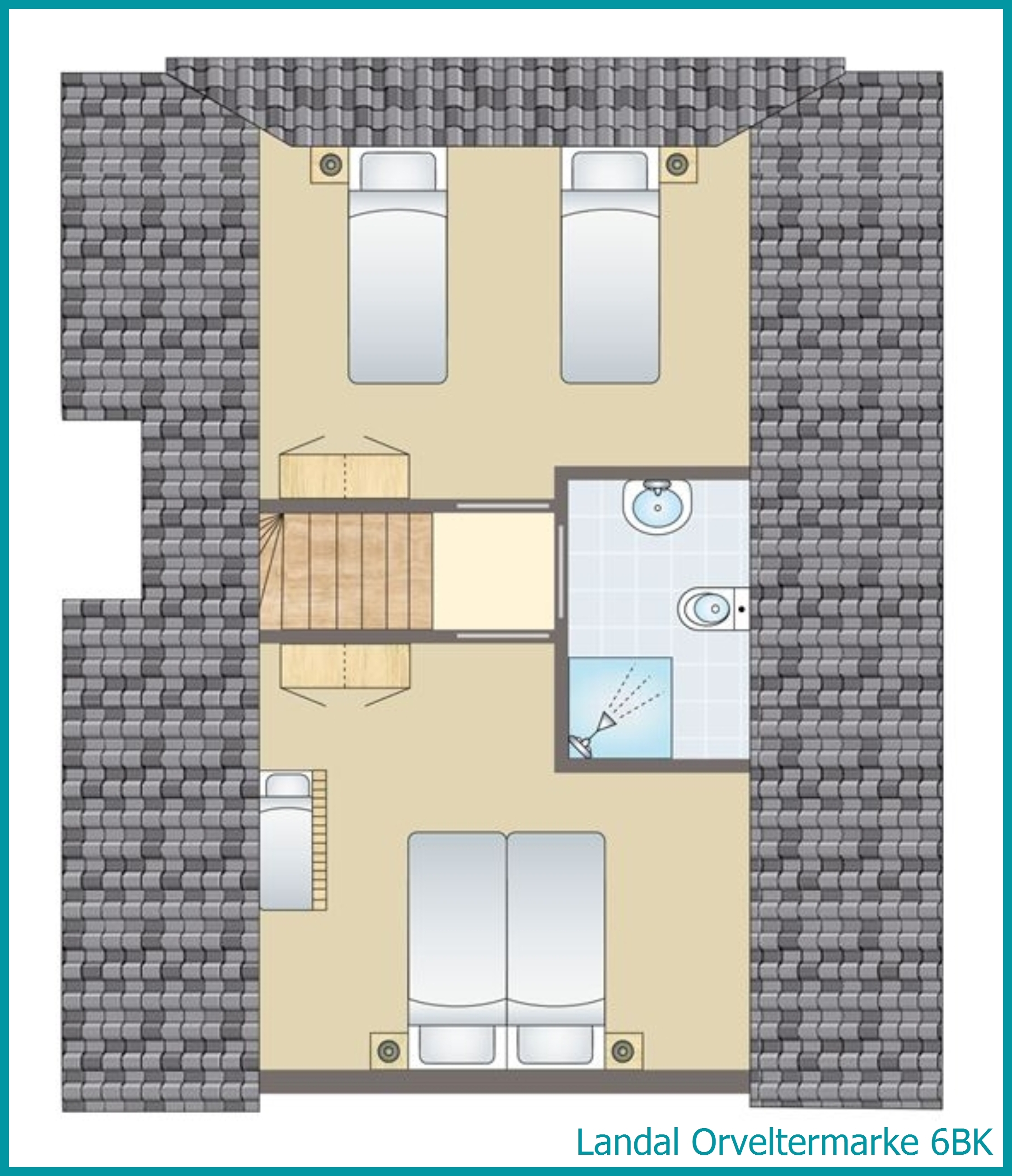 6-Personen-Kinder-Ferienhaus 6BK in Orveltermarke