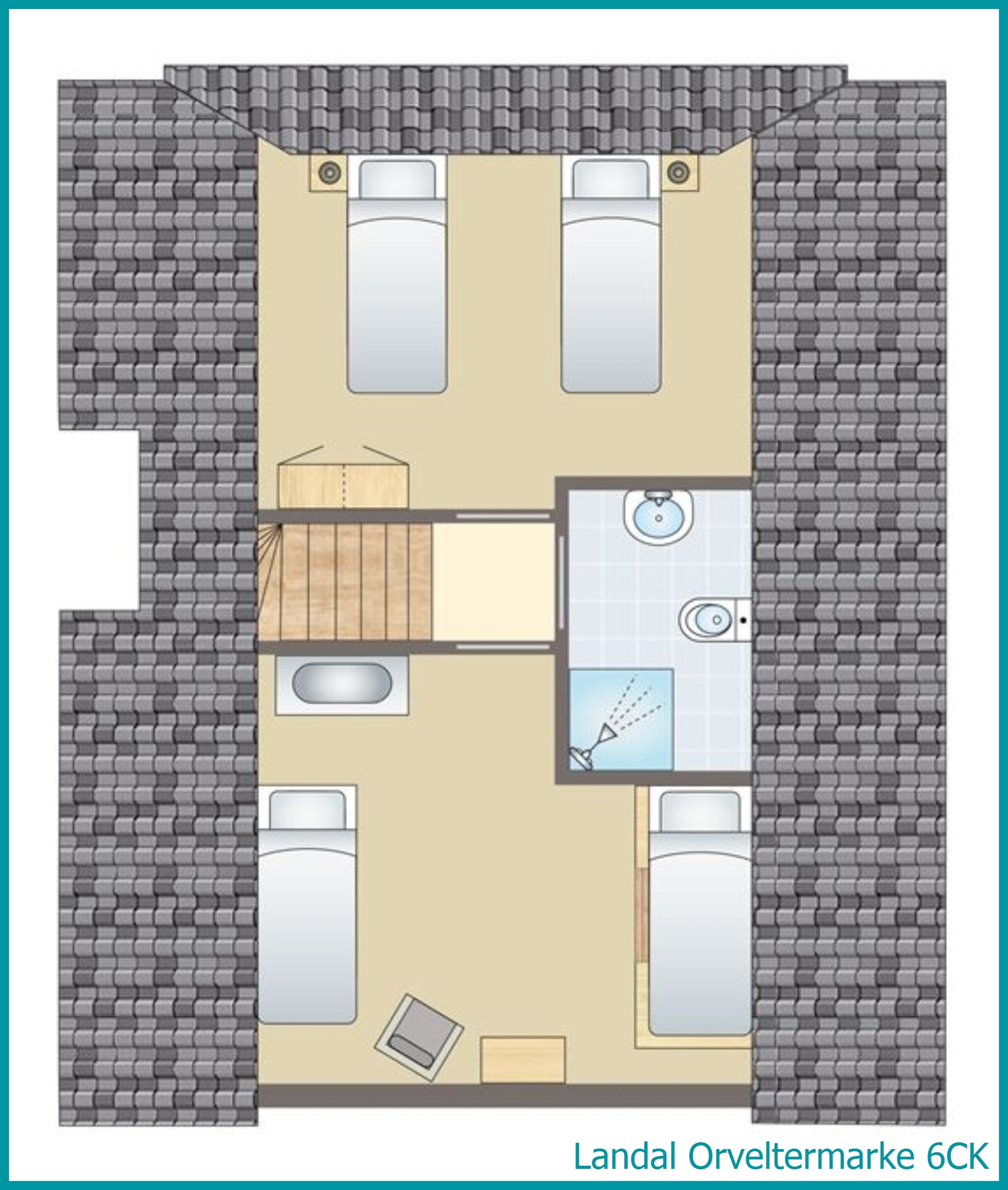 6-Personen-Kinder-Ferienhaus 6CK in Orveltermarke