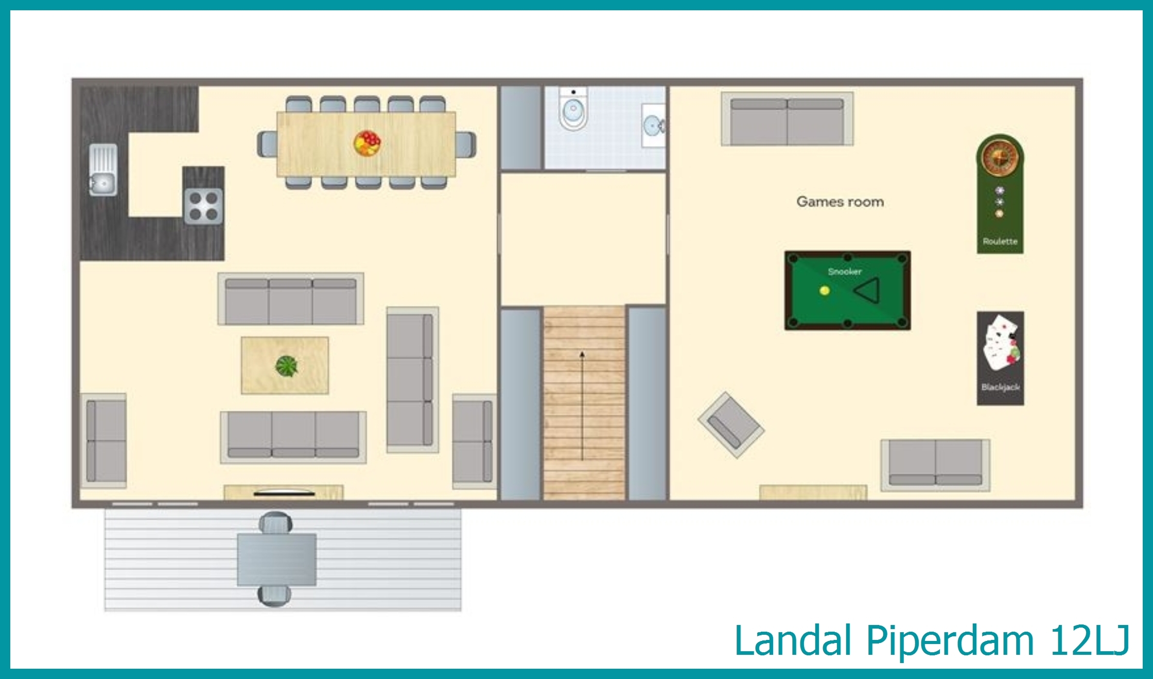 12-Personen-Chalet 12LJ in Piperdam
